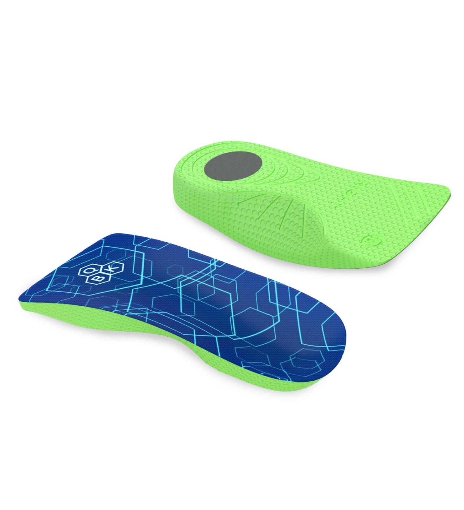QBK Plantar Fasciitis Relief Insoles - 3/4 Length Thin Inserts for Men & Women (Size 39-41) - Heel Spur Achill tendonitis Metatarsalgia & Overpronation Support - Buy Online on GoSupps.com