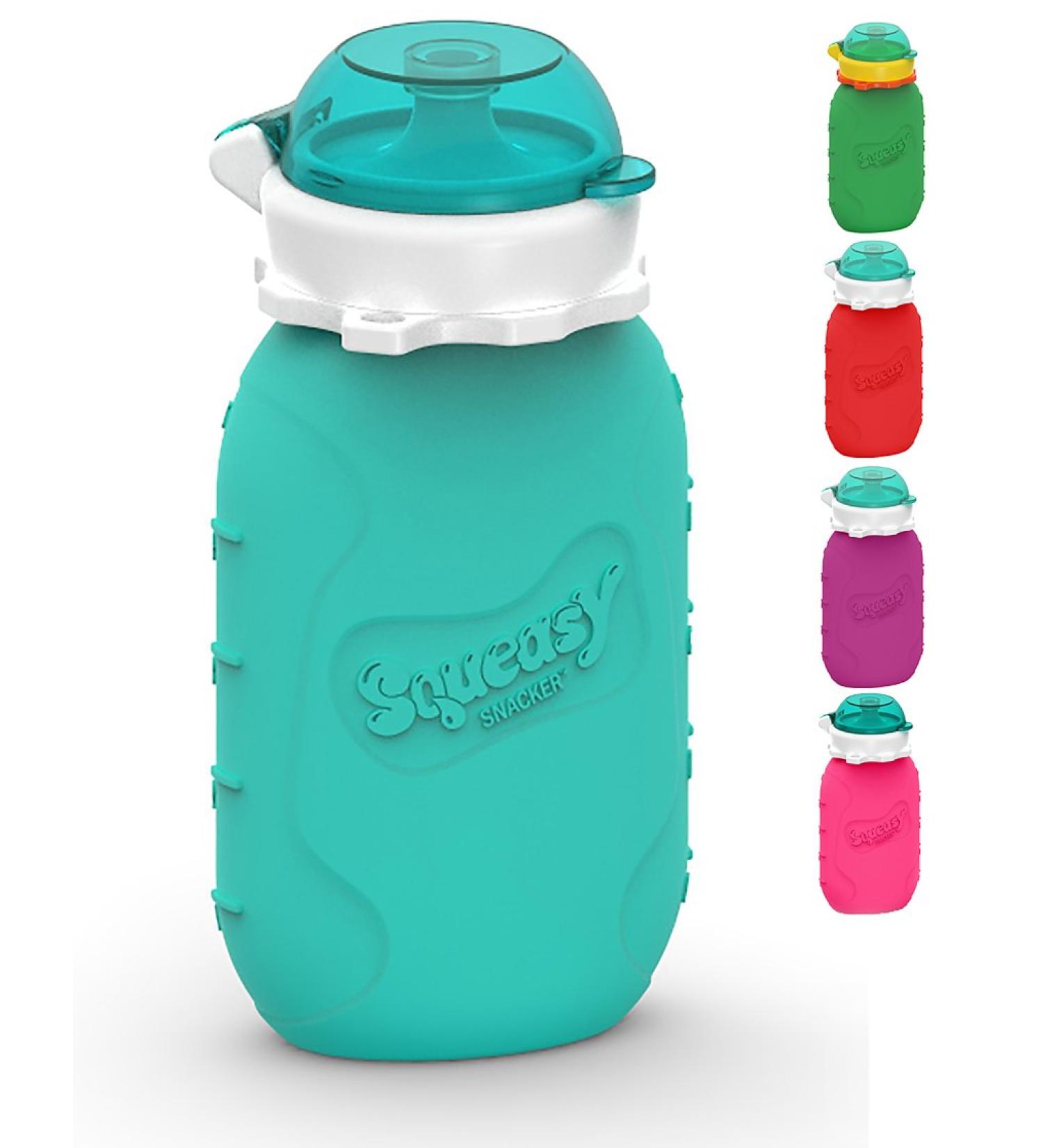 Squeasy Snacker 160ml - Reusable Silicone Baby Food Pouch | BPA PVC & Phthalate Free - Buy Online on GoSupps.com