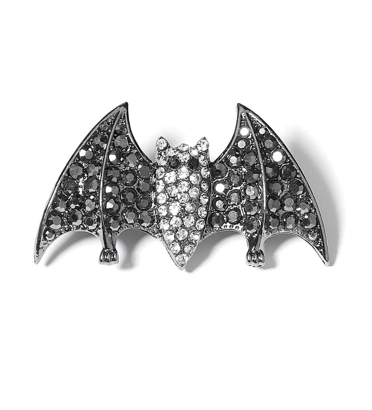 Xerling Halloween Rhinestone Black Bat Hair Clips - French Barrette Hair Pins for Girls and Women - Buy Online on GoSupps.com