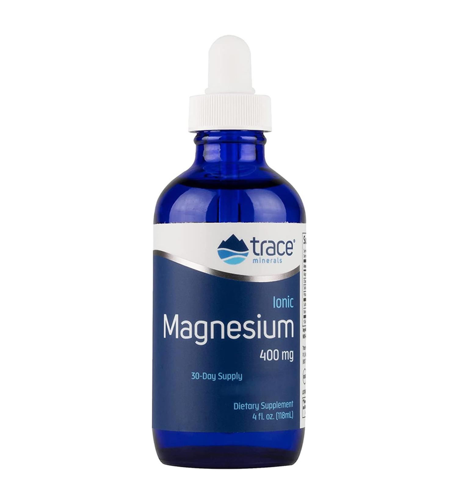 Trace Minerals Research Ionic Magnesium 400mg Vegan 118ml Vegetarian Gluten Free Soy Free Non-GMO - Buy Online on GoSupps.com