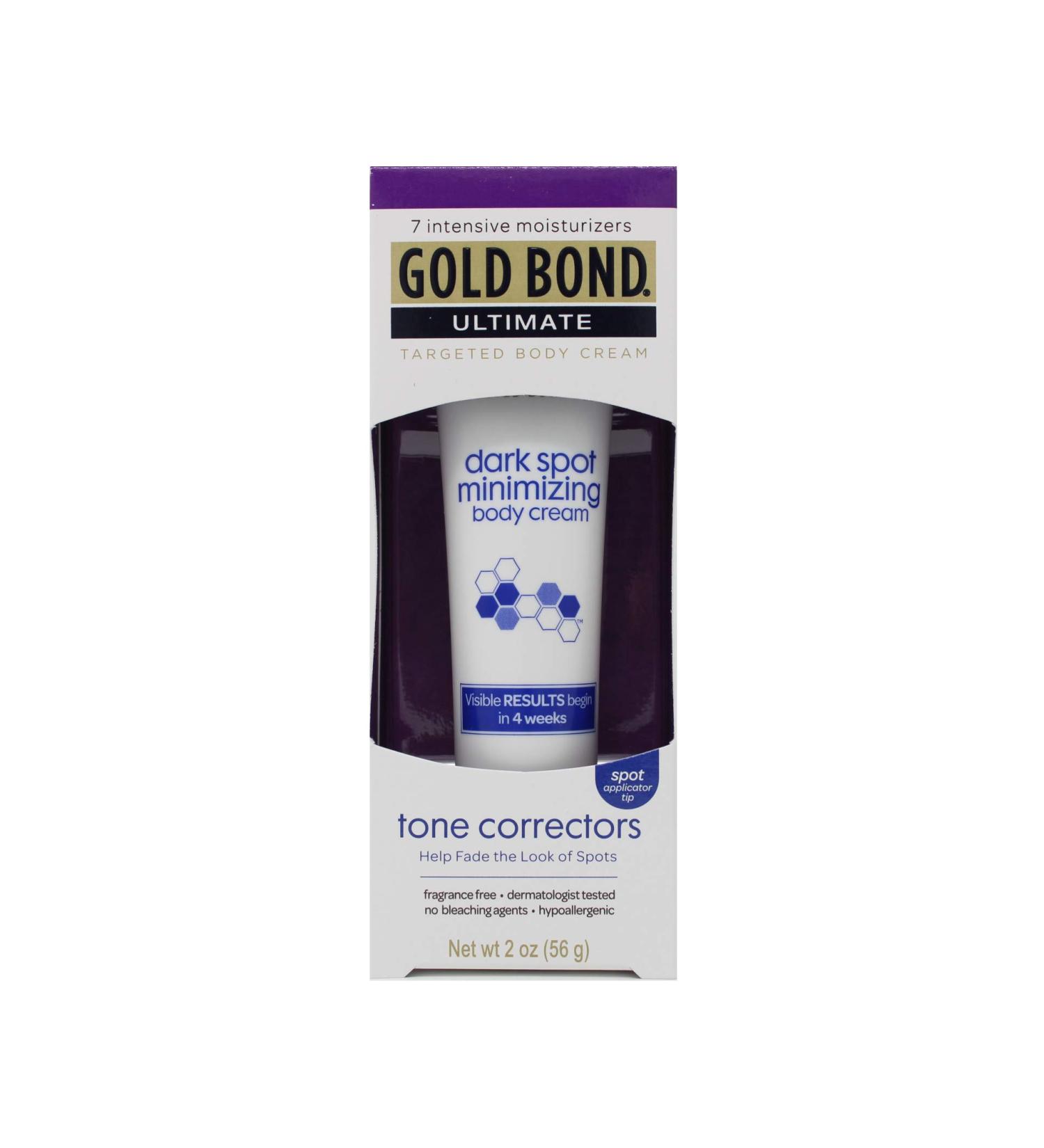Gold Bond Ultimate Dark Spot Minimizing Body Cream 2oz (59ml) - Pack of 2 | Brighten Skin & Reduce Hyperpigmentation - Buy Online on GoSupps.com