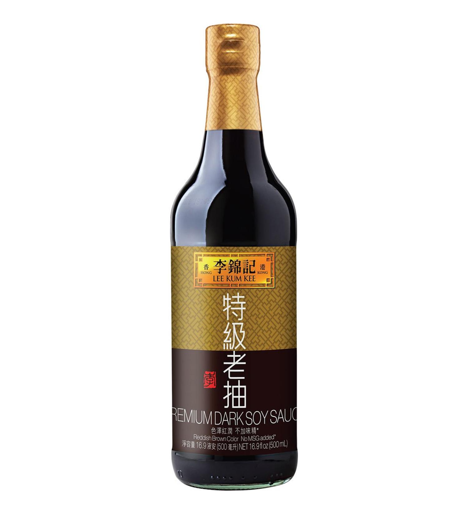 Lee Kum Kee Premium Dark Soy Sauce 16.9oz Bottle - Authentic Asian Flavor - Buy Online on GoSupps.com