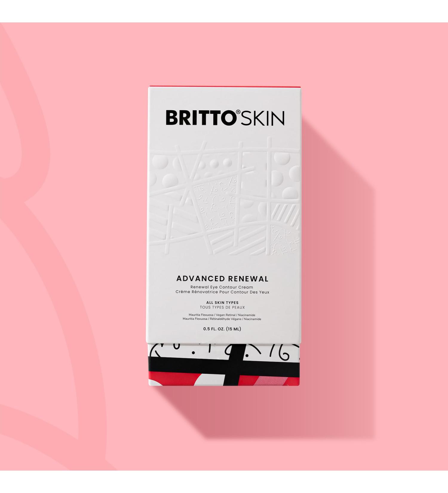 BRITTO SKIN Advanced Renewal Eye Contour Cream Anti-Aging with Retinal and Peptides Fragrance-Free for All Skin Types - Buy Online on GoSupps.com