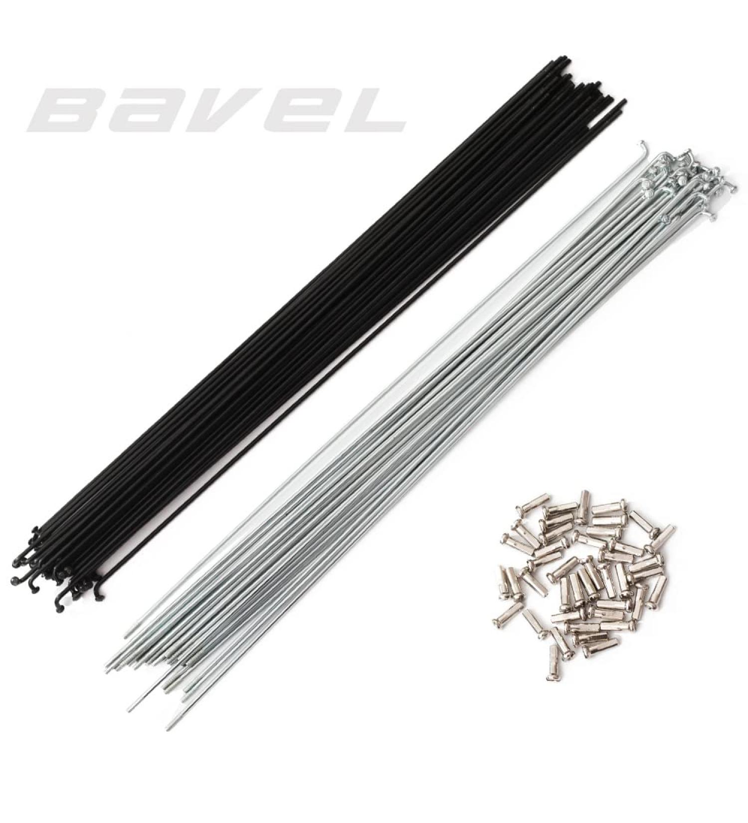 BaveL 36pcs Steel Spokes Mountain Bike Spokes MTB 228mm Black with Nipples - Buy Online on GoSupps.com