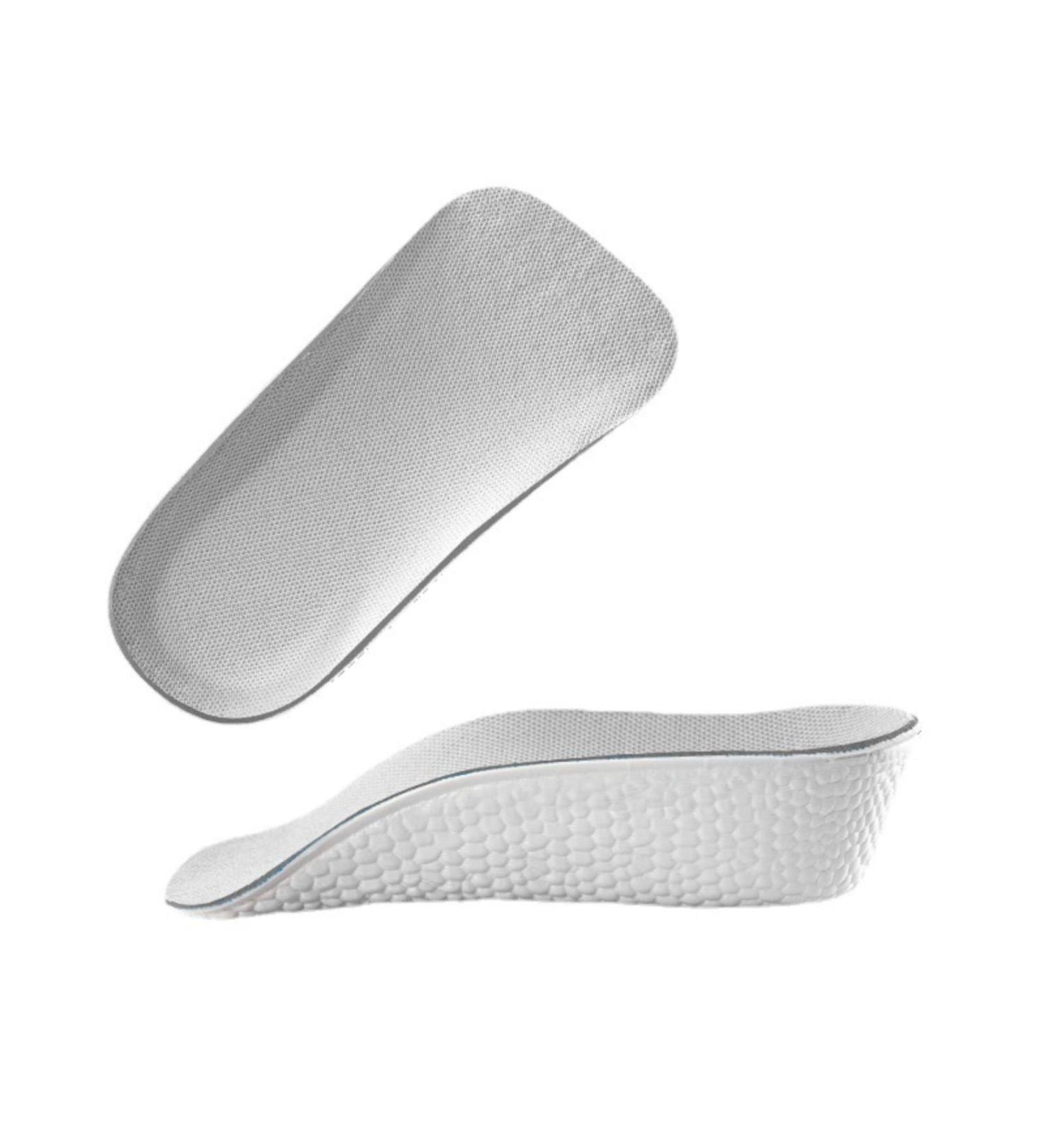 Orthopedic Height Increase Insoles for Men & Women - 3.5cm Arch Support Shoe Lifts for Leg Length Discrepancy - Shock Absorption Heel Lift (Grey - Buy Online on GoSupps.com