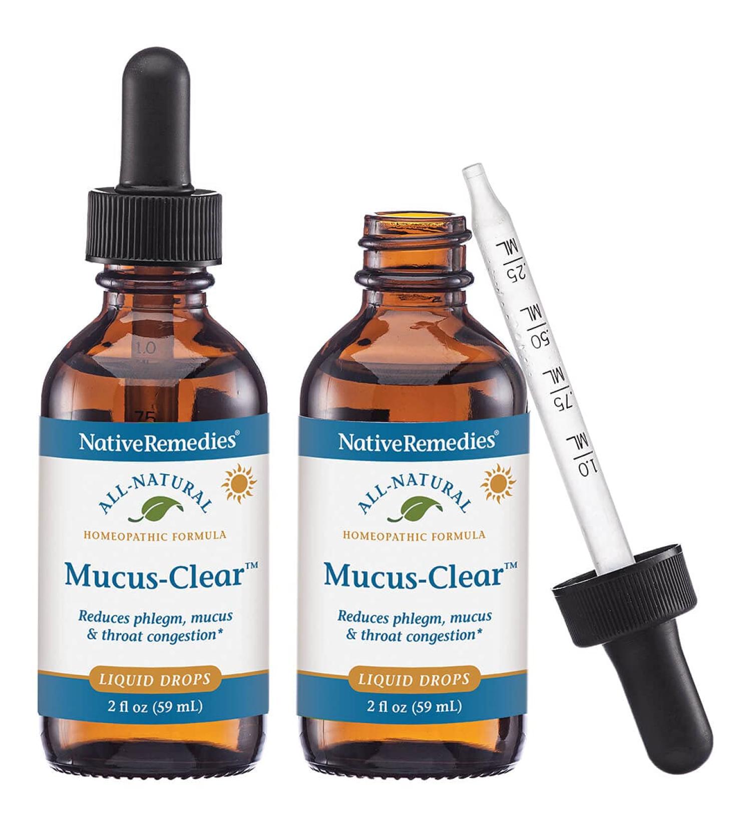 Native Remedies Mucus-Clear 2 Pack - Natural Relief for Excess Mucus | Buy Online - Buy Online on GoSupps.com