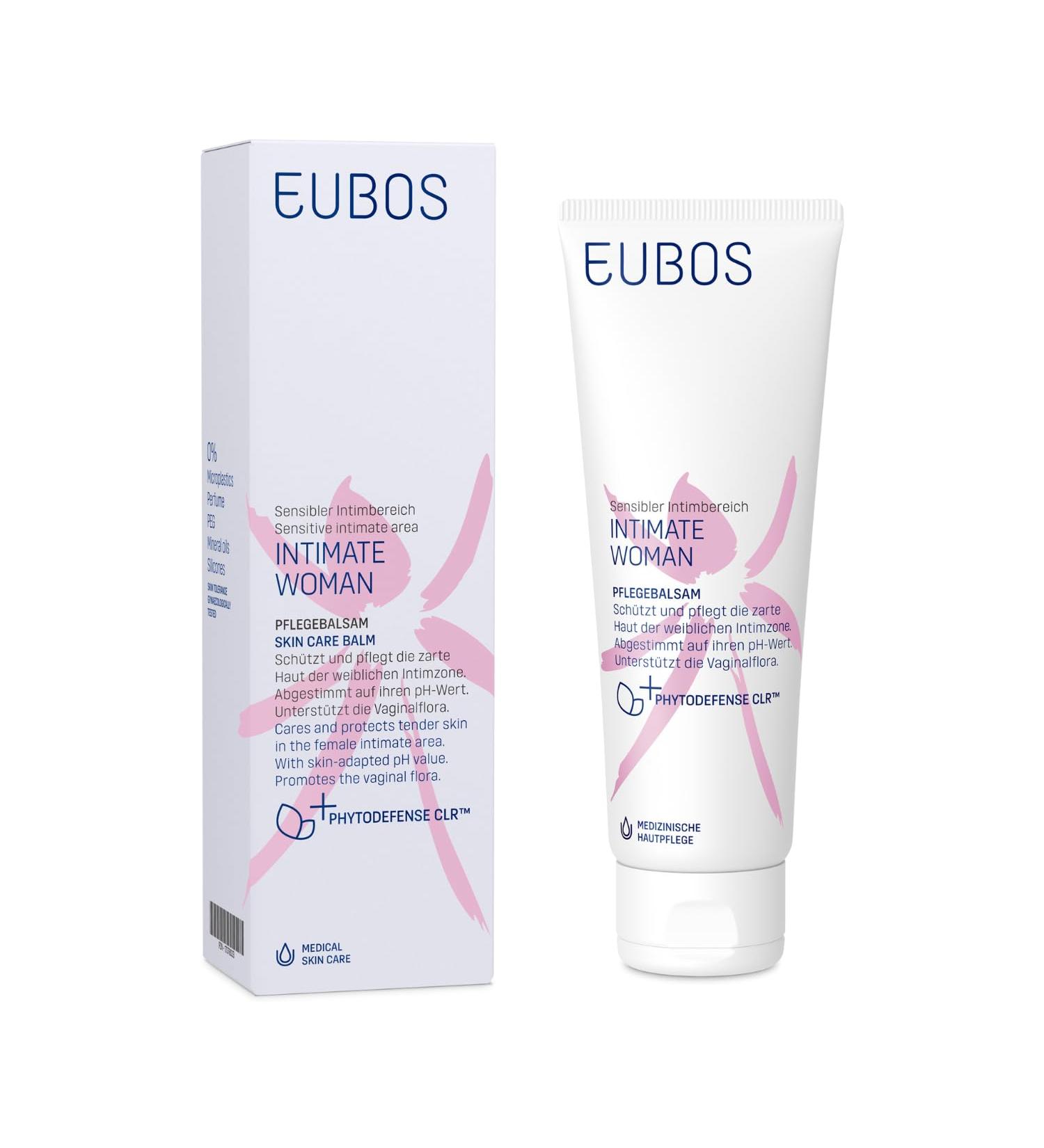 Eubos Intimate Woman Care Balm | Protective Vegan Balm for Vaginal Flora | All-Day Freshness & Hygiene | 125ml - Buy Online on GoSupps.com