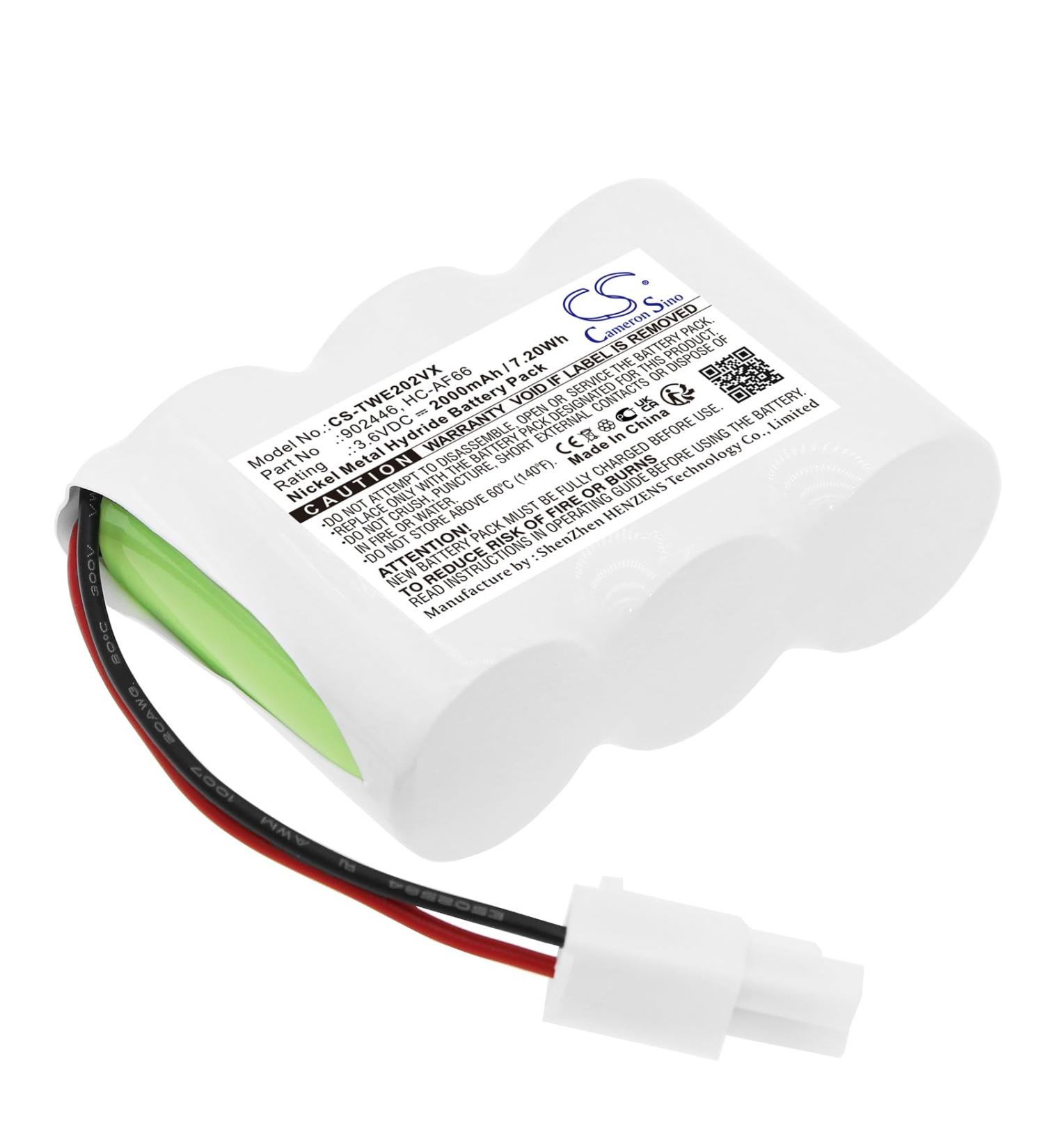 Battery Replacement for TWINBIRD HC-E202 HC-E22C HC-EB02W HC-EB02 HC-R20 HC-E202W HC-AF66 | High-Quality International Shipping - Buy Online on GoSupps.com