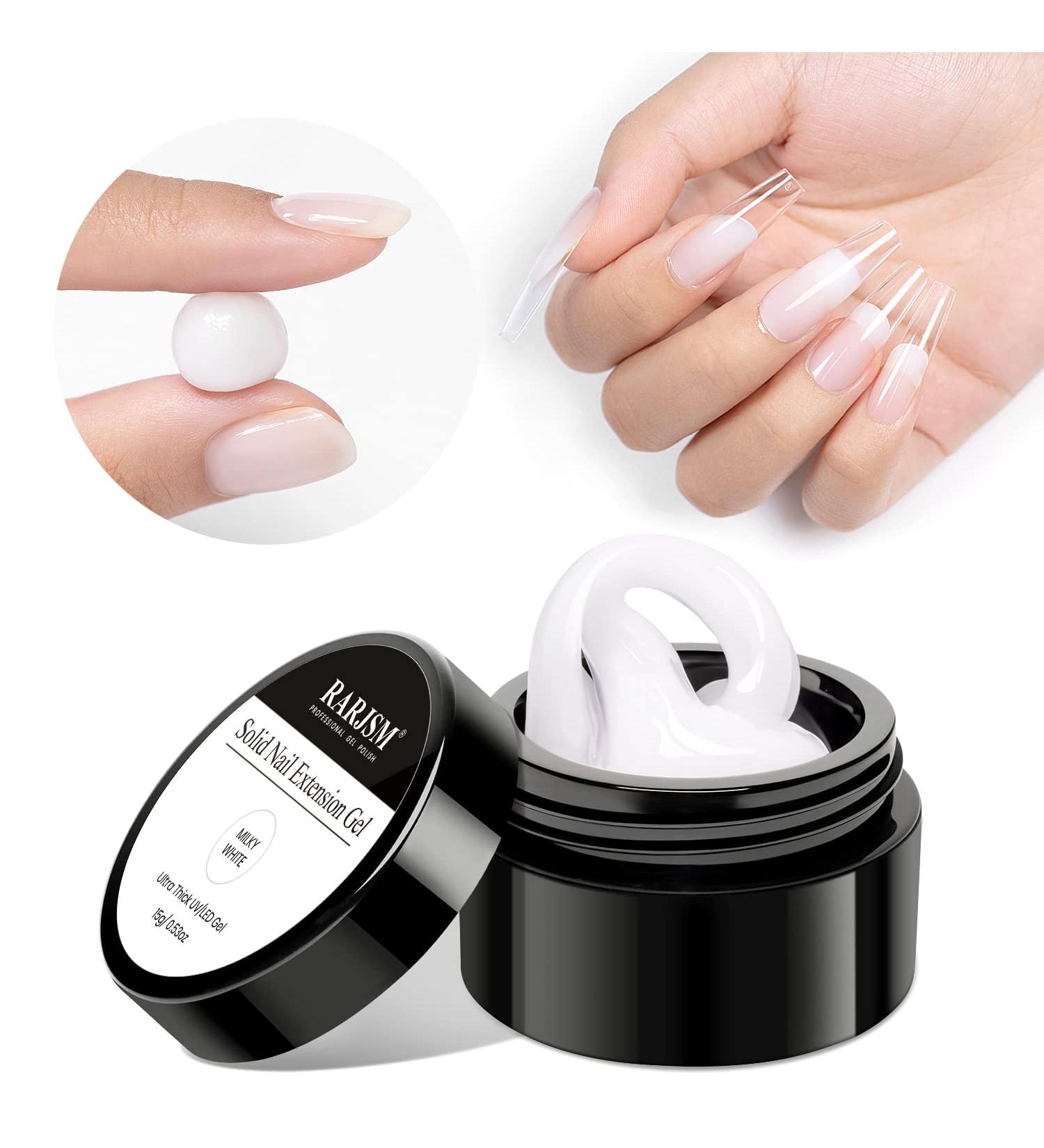 RARJSM Milky White Solid Builder Gel for Nail Extension - 15g - Buy Online on GoSupps.com