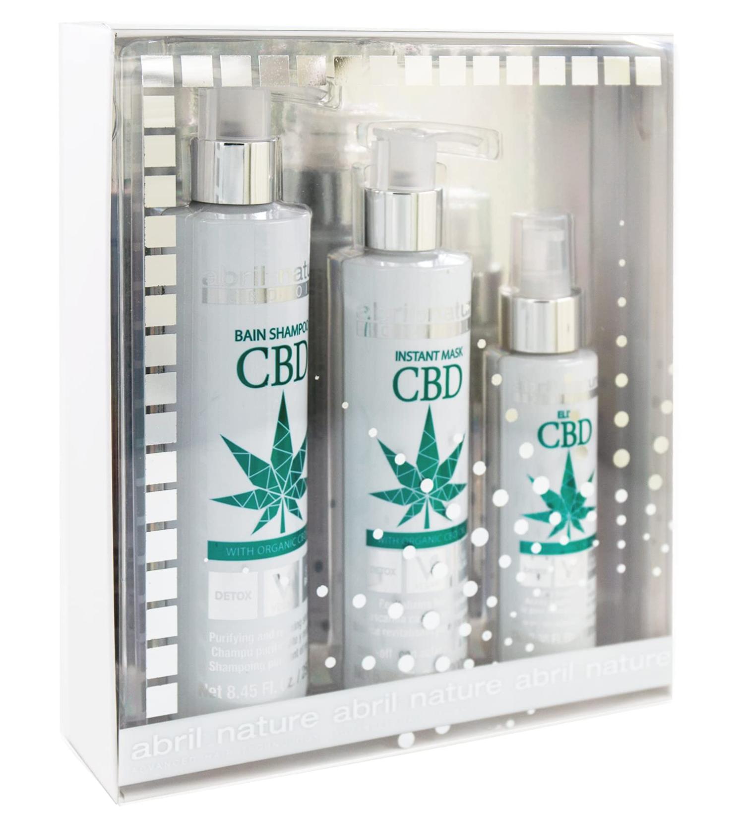 abril et nature - Professional Detox Hair Care Set - Relaxing Oxygenating and Purifying - Shampoo Mask and Serum Pack for Stressed Hair - Freshness and Anti-Stress Effect - 550 ml - Buy Online on GoSupps.com