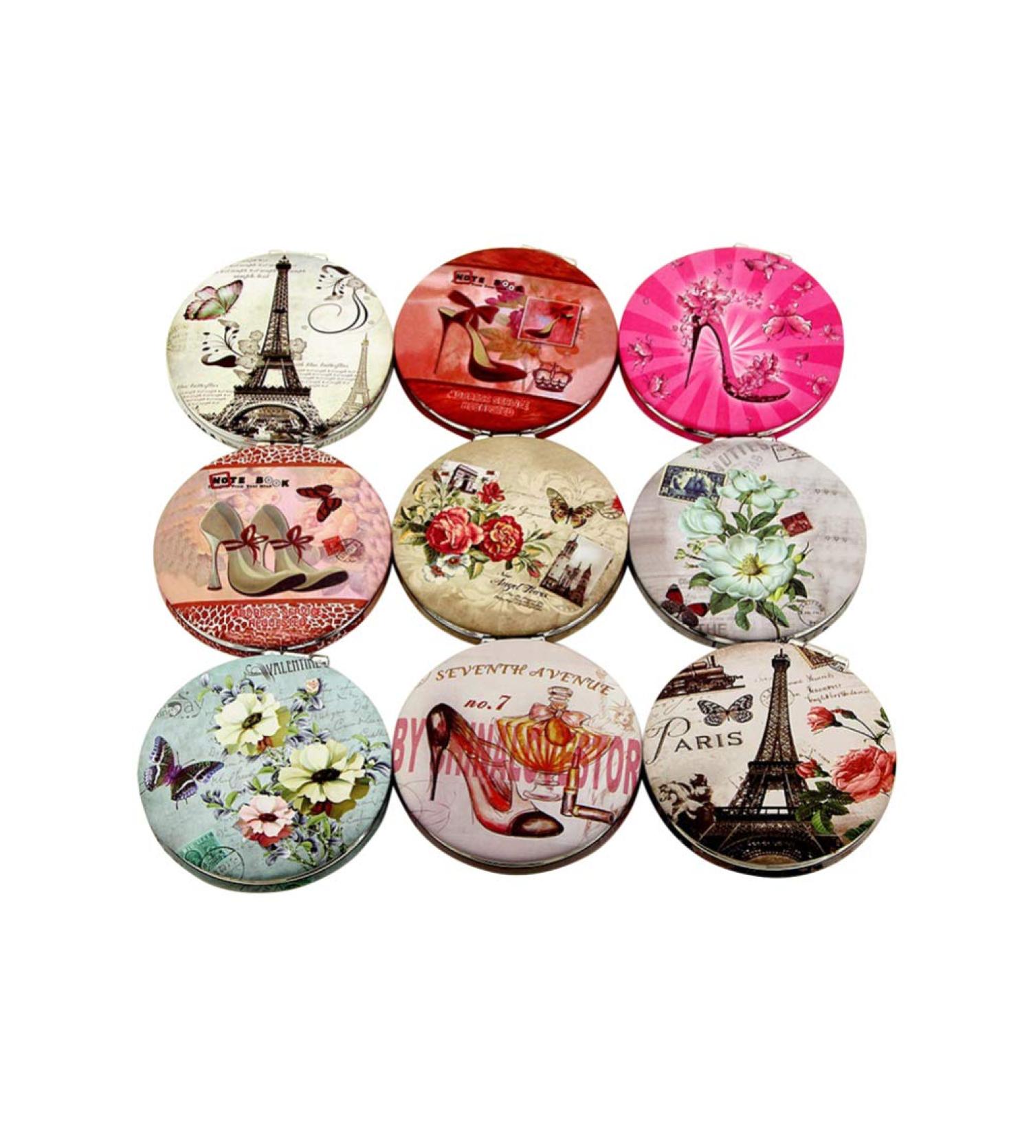 Round Mirror Double Side Mirror Portable Makeup Mirror Small Portable Mirror Decorative Handheld Mirror Handheld Magnifying Mirror Small Handheld Mirror Miss Travel Mirror Girl - Buy Online on GoSupps.com