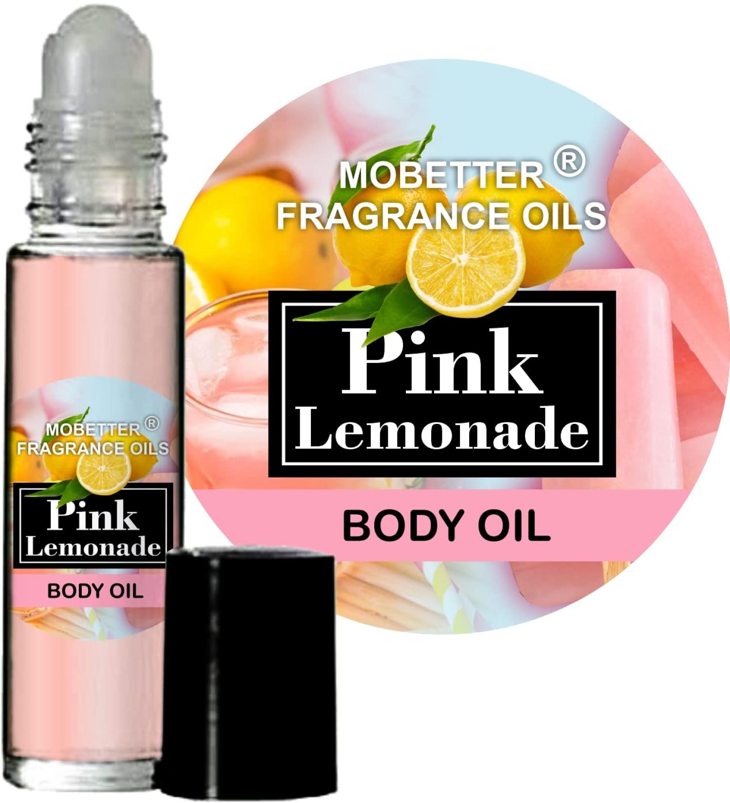 MOBETTER FRAGRANCE OILS Pink Lemonade Perfume Body Oil 0.33 Fl Oz (Pack of 1) Pink Lemonade