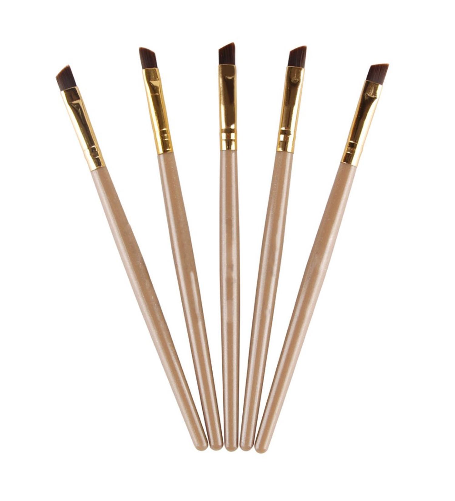 Polytree 5pcs Professional Eyebrow Brush Set for Precise Eye Makeup Application - Buy Online on GoSupps.com