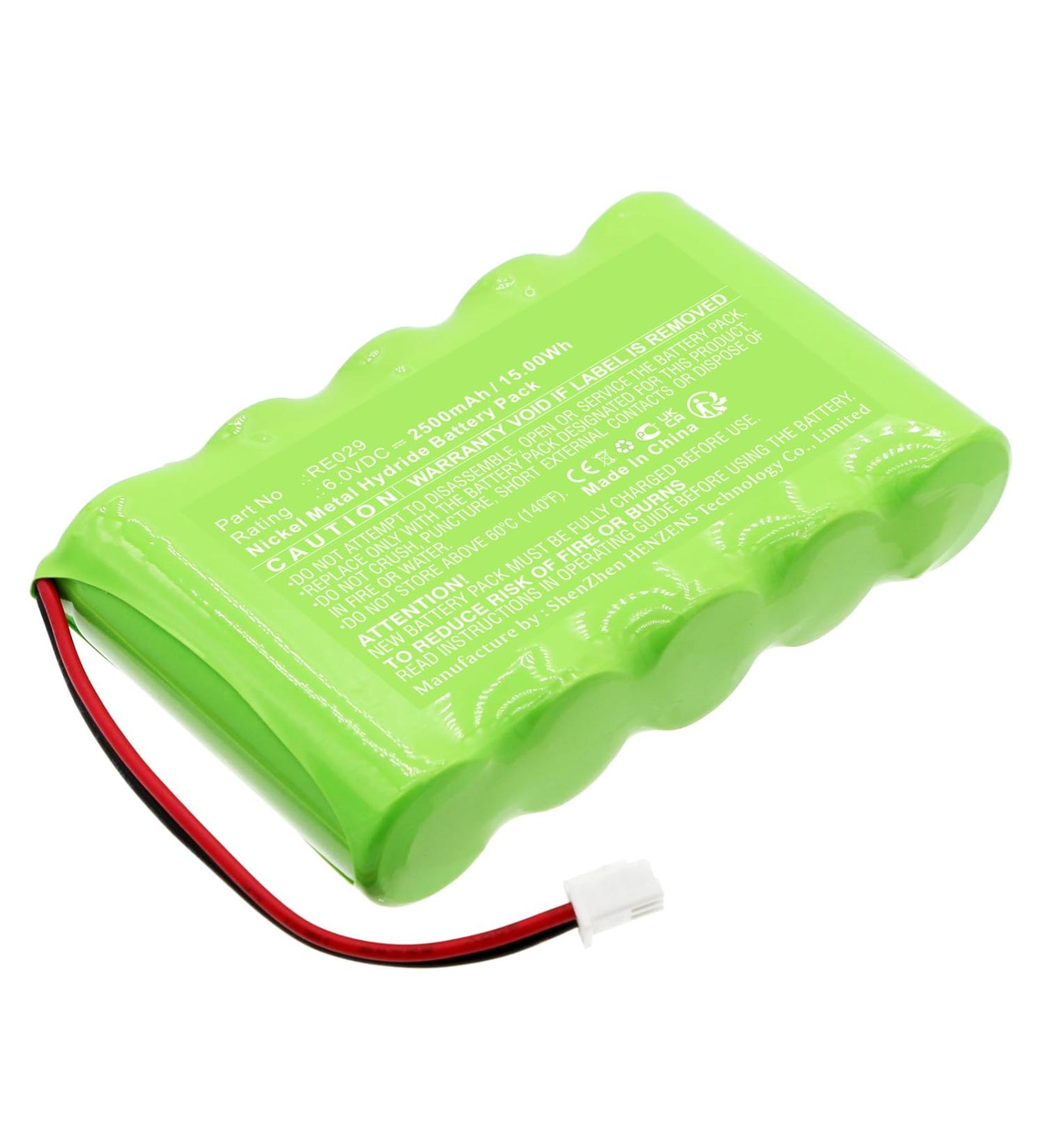 Synergy Digital Alarm System Battery - Compatible with Alula RE6100P 6V 2500mAh Ni-MH Ultra High Capacity Replacement for RE029 - Buy Online on GoSupps.com