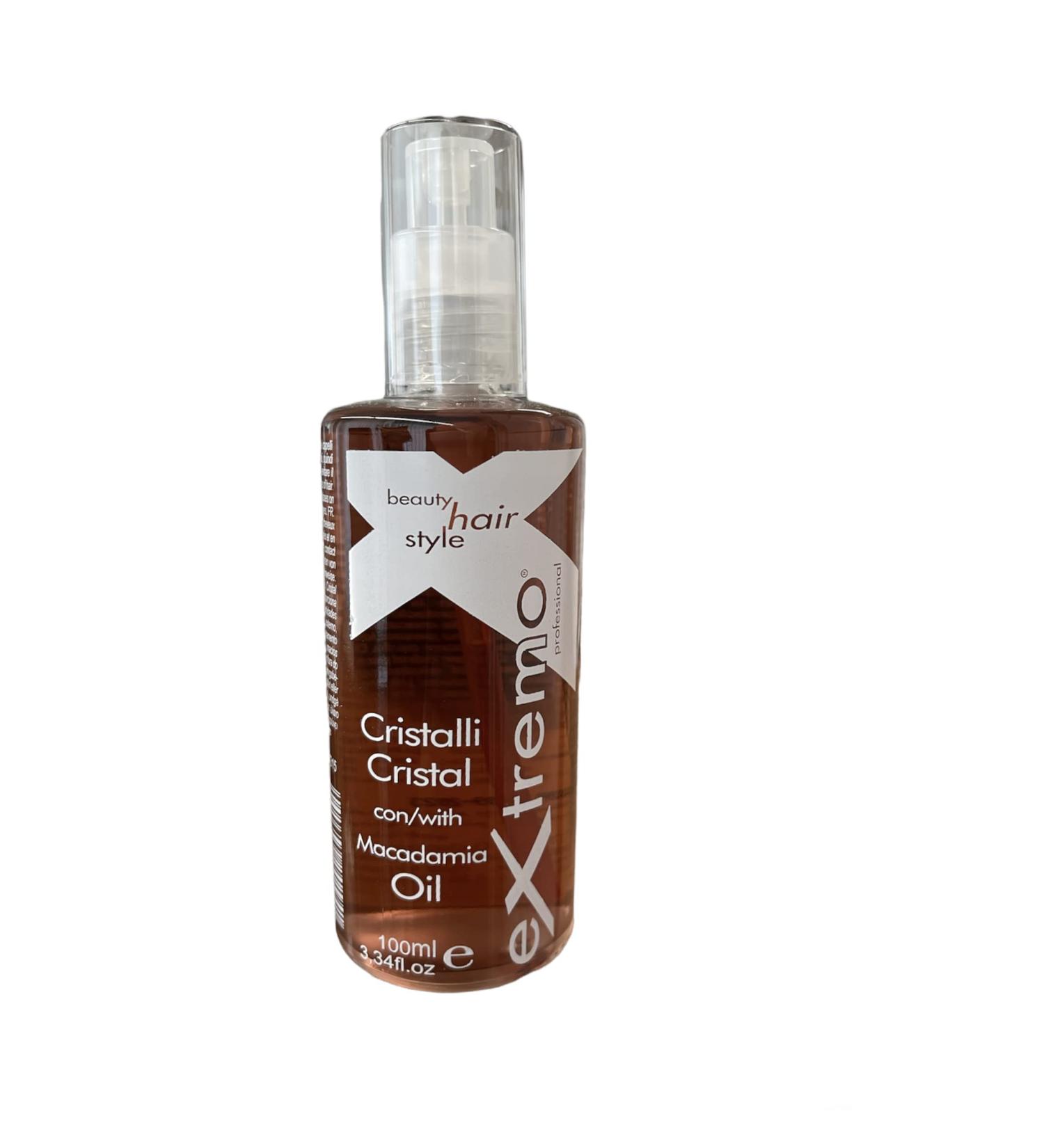 extremo Crystal Hair Serum with Macadamia Oil - 100 ml - Made in Italy