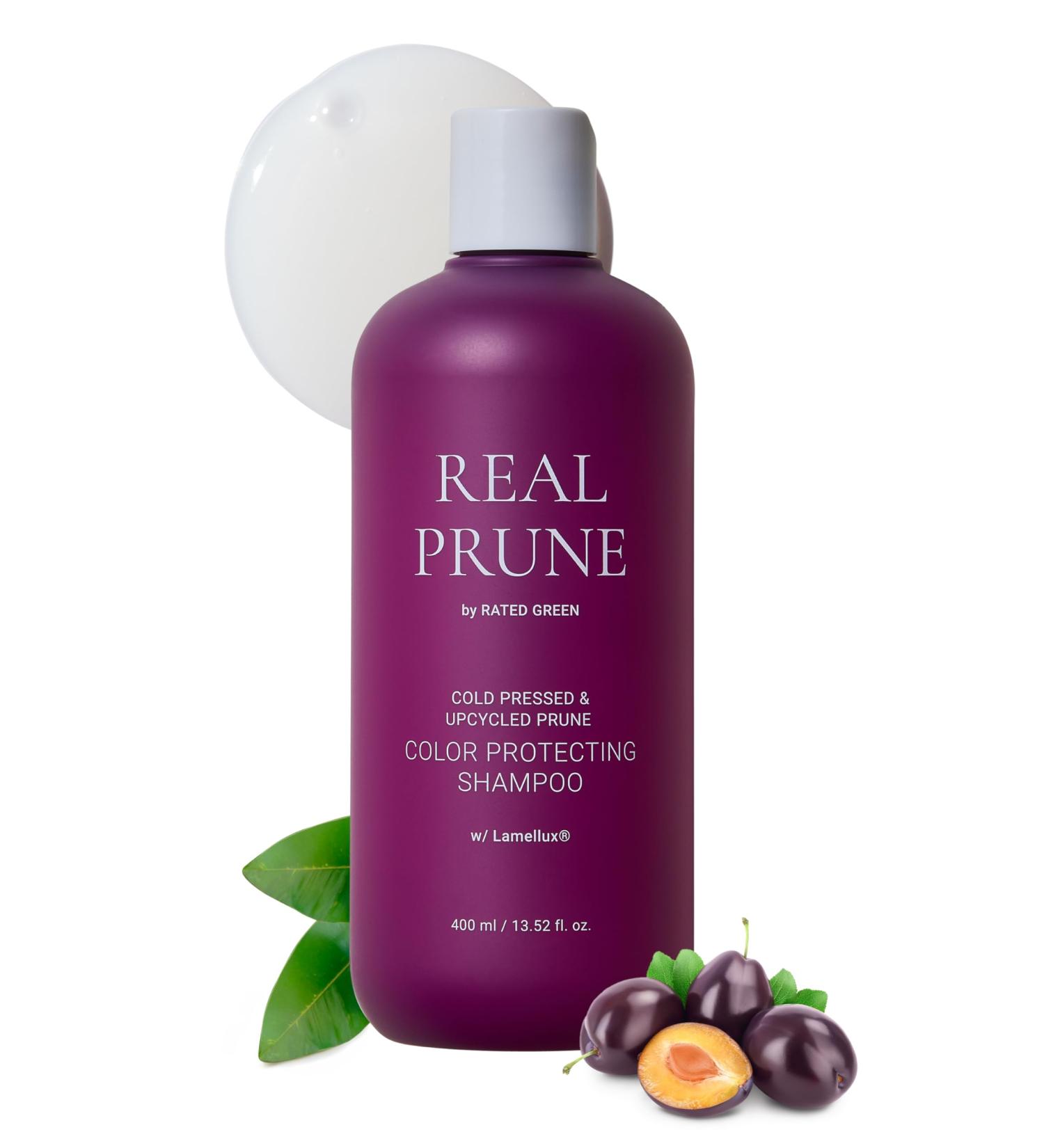 RATED GREEN REAL PRUNE Color Maintaining Shampoo - Organic Moisture Retention Shampoo for Color Treated Hair | Nourishing 13.52 Fl. Oz. for Women & Men - Buy Online on GoSupps.com