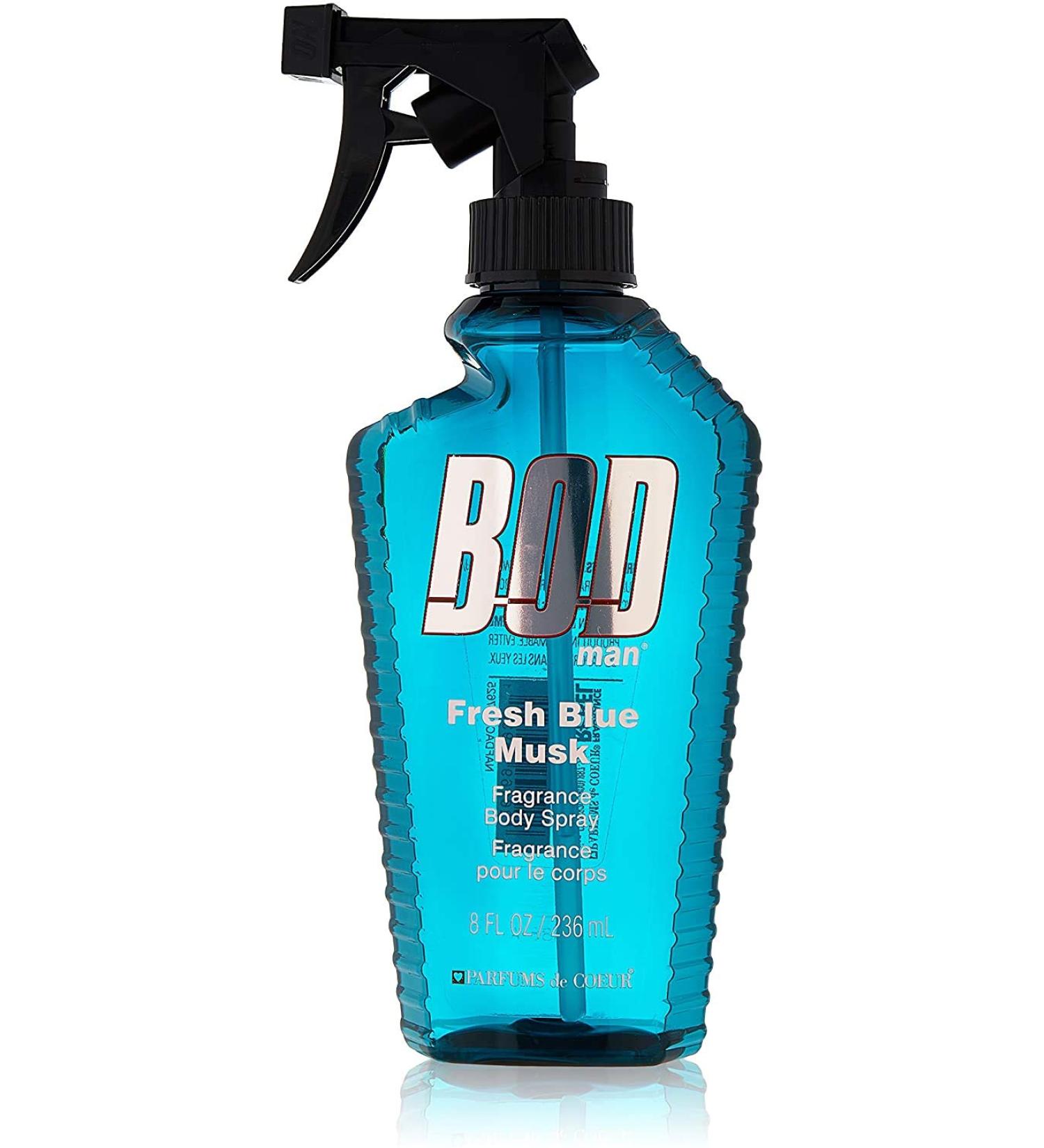 Parfums de Coeur Bod Man Fresh Blue Musk Body Spray 8 oz