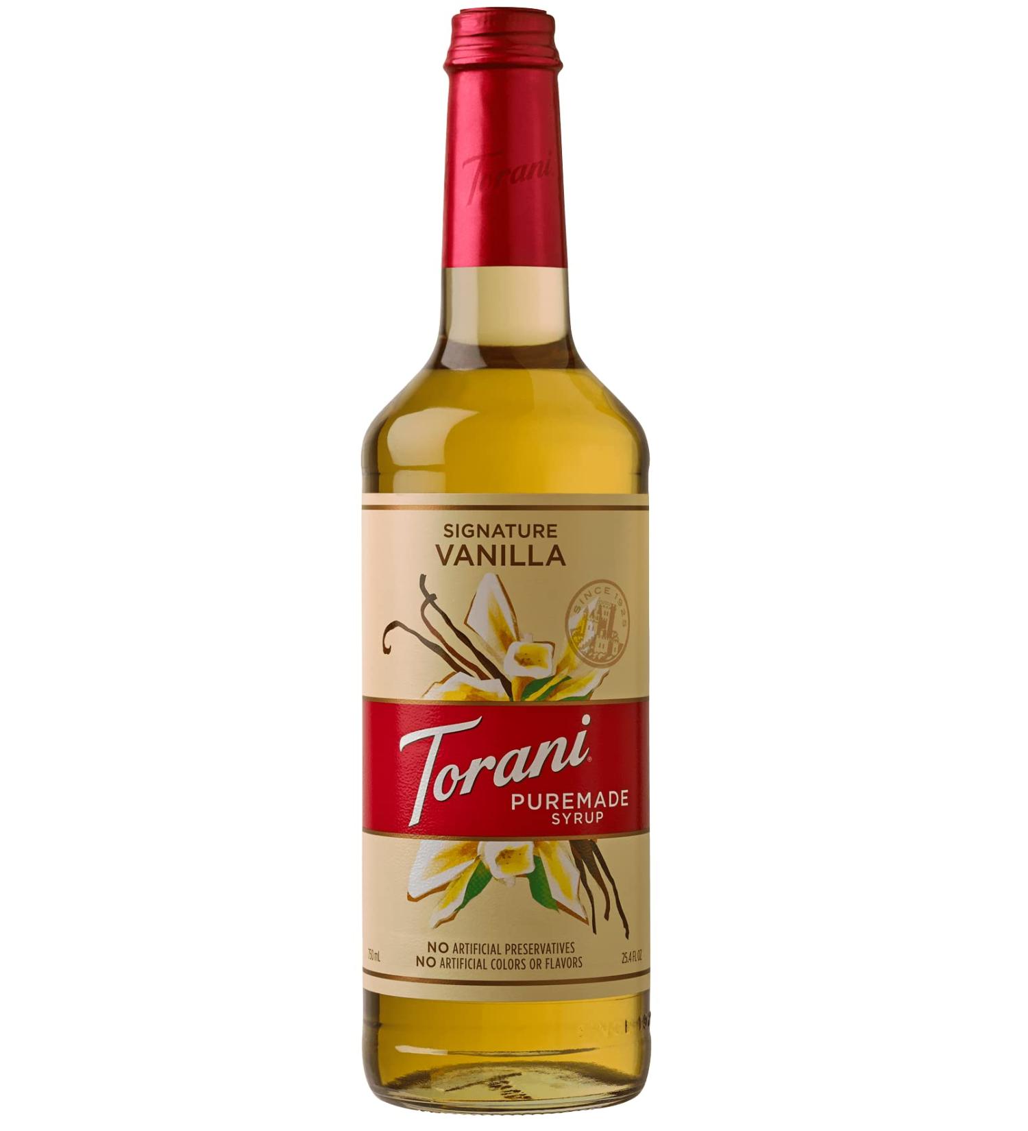 TORANI Puremade Signature Vanilla Syrup 750ml PET Bottle - Buy Online on GoSupps.com