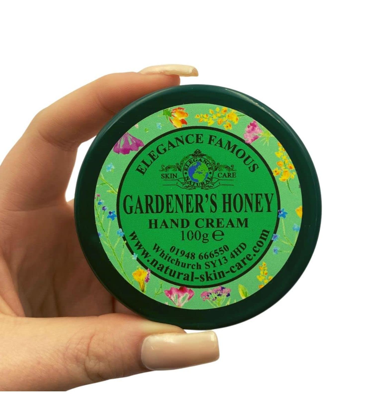 Famous Gardener's Honey Hand Cream 100g | Elegance Natural Skin Care | Hydrating & Nourishing Hand Moisturizer - Buy Online on GoSupps.com
