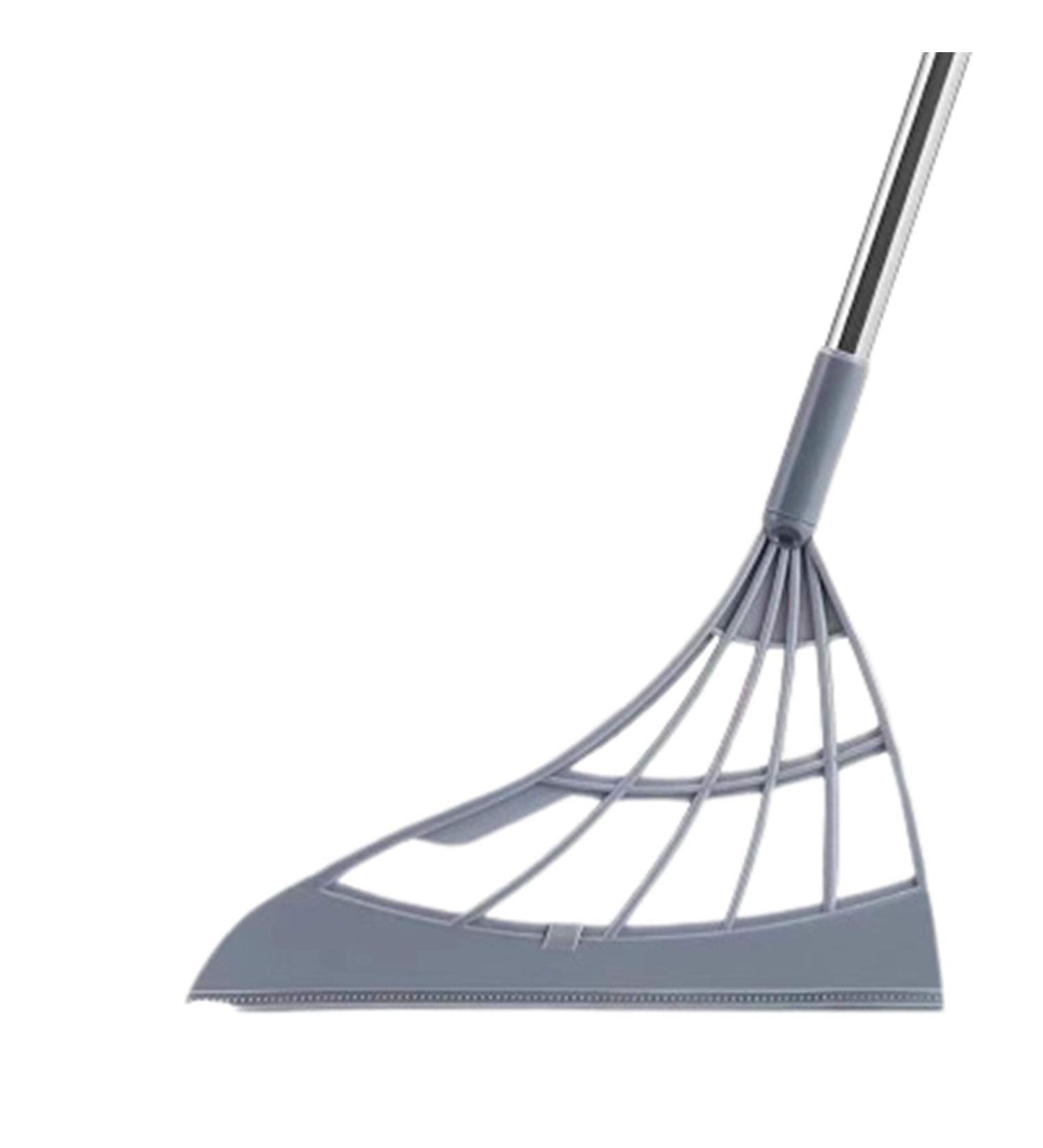 A small carpet sweeper with adjustable magic broom used for cleaning hair and pet hair and a cleaner for kitchen walls and windows. Manual silent non-electric sweeper for bathroom and hardwood. grey - Buy Online on GoSupps.com
