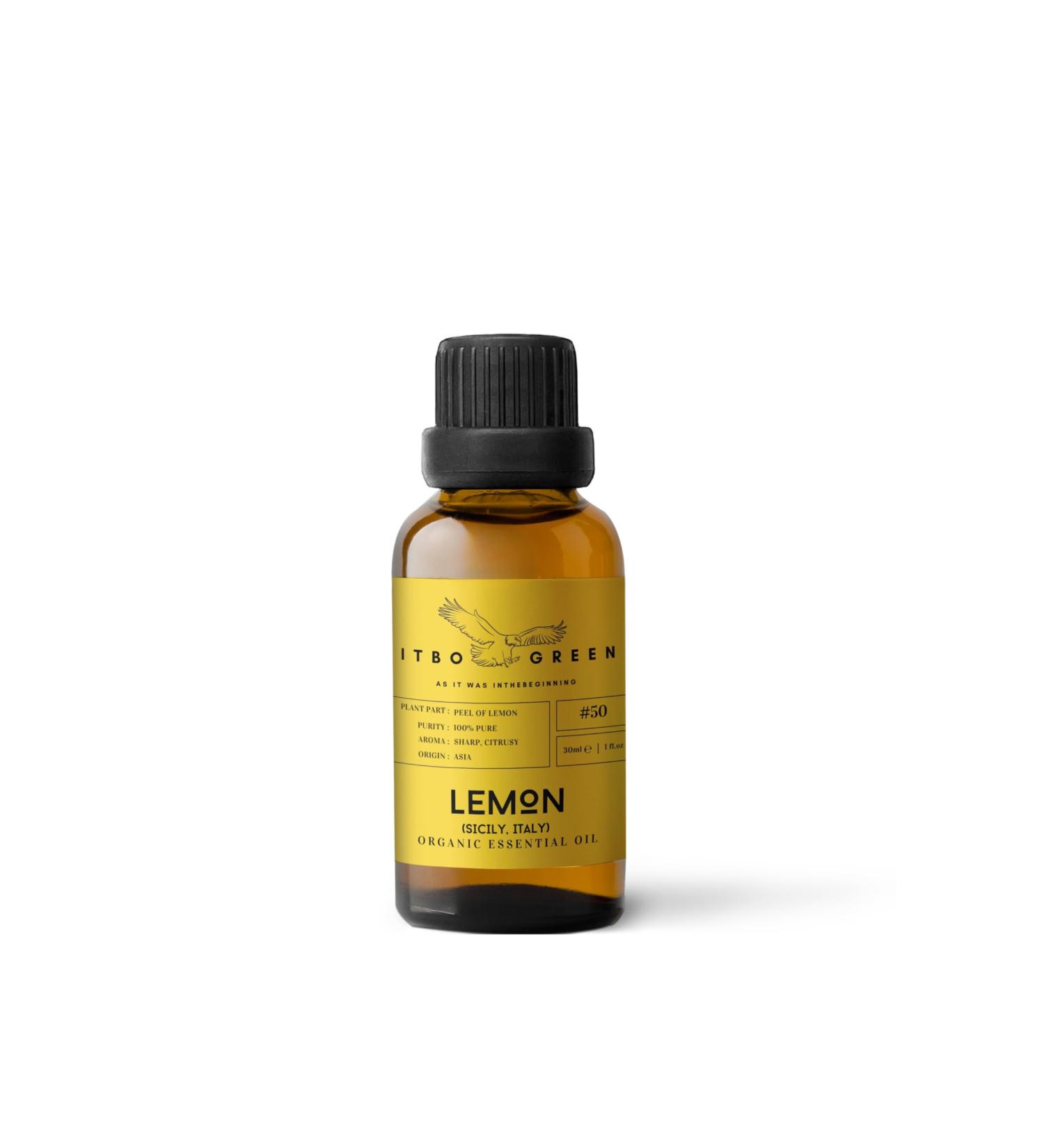 Organic Sicilian Lemon Essential Oil 30ml | Pure & Natural Aromatherapy | Boost Confidence & Spiritual Awakening | Ideal for Diffusers & Bath - Buy Online on GoSupps.com