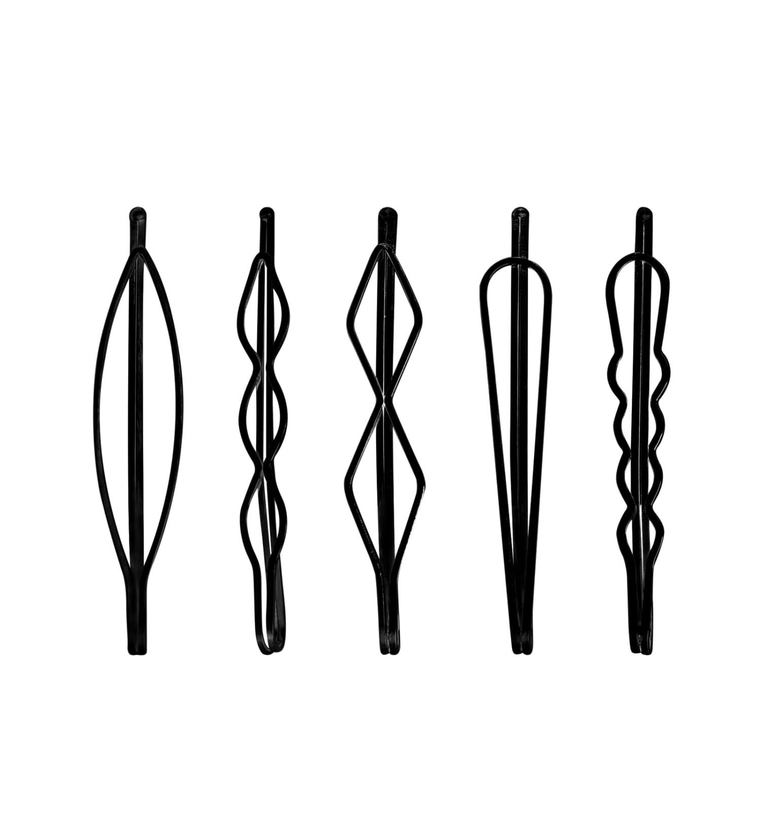 YEEPSYS Geometric Metal Hair Clips - Set of 5 Minimalist Dainty Hair Barrettes for Women - Buy Online on GoSupps.com