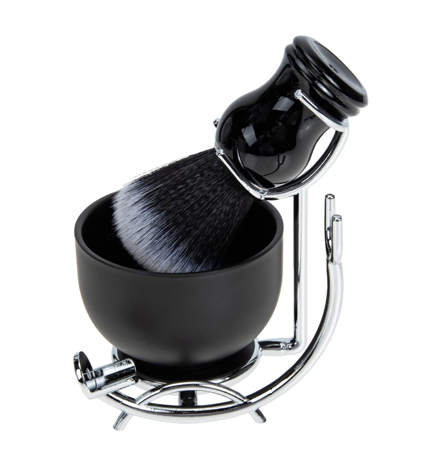Minkissy Wet Shaving Razor Set - Stainless Steel Razor Brush & Bowl for Perfect Shave | International Shipping - Buy Online on GoSupps.com