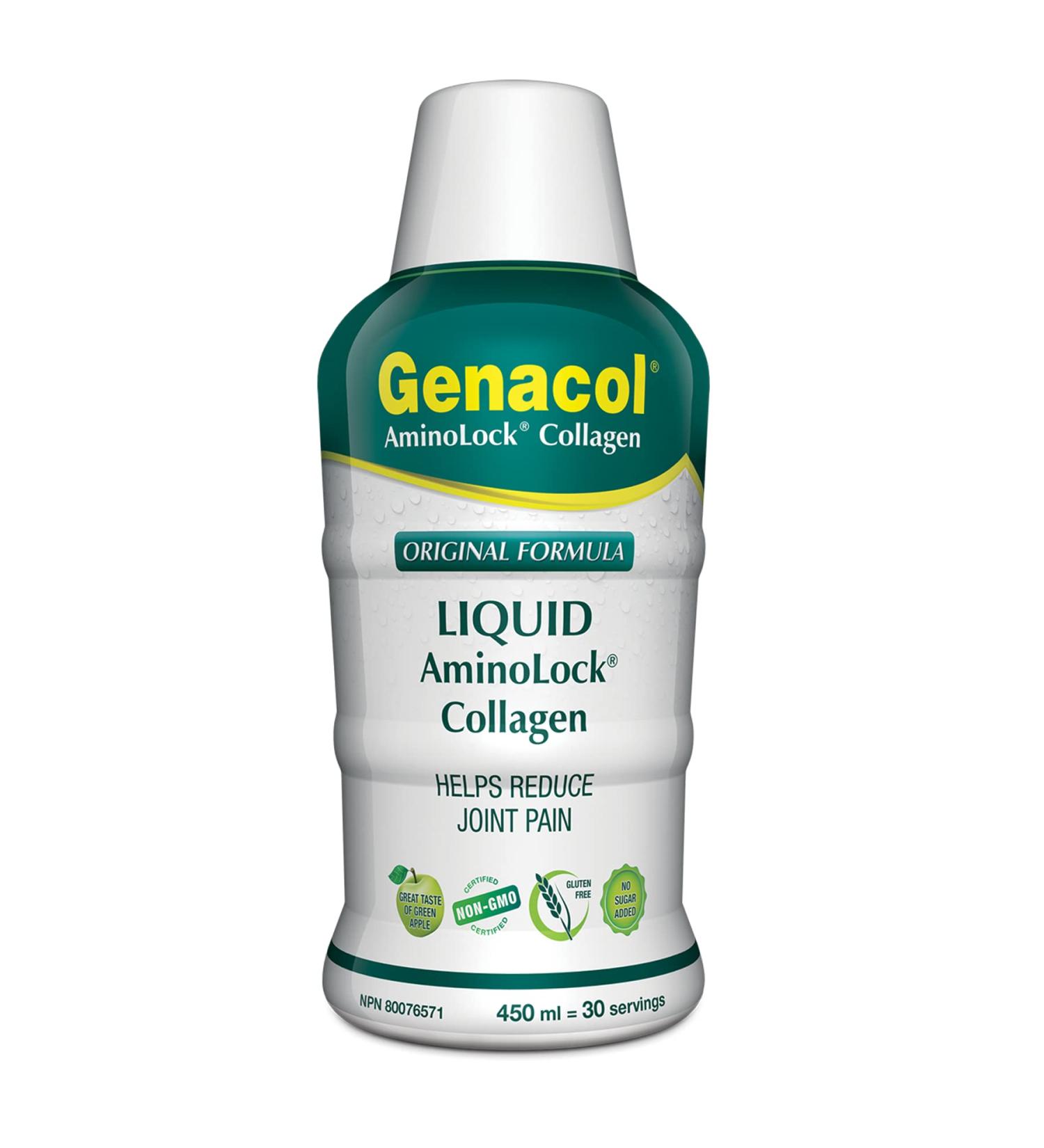Genacol Liquid Collagen Supplement | Helps Reduce Joint Pain Protects and Maintains Healthy Cartilage | Exclusive Patented Liquid Collagen for Women and Men | GENACOL ORIGINAL 450 ml - Buy Online on GoSupps.com