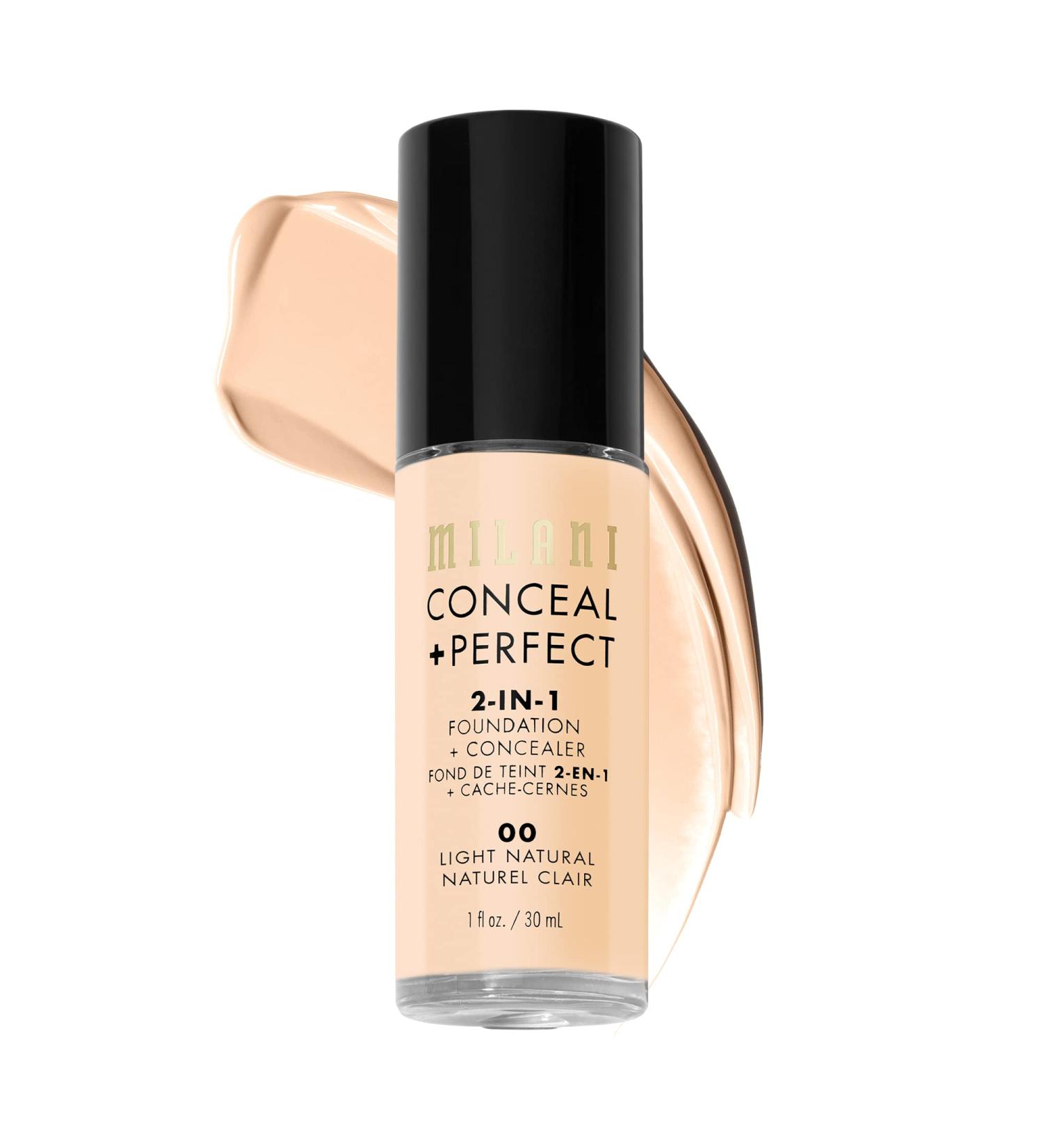 MILANI Conceal + Perfect 2-In-1 Foundation + Concealer - Light Natural 30 ml (Lot de 1) l ger - Buy Online on GoSupps.com
