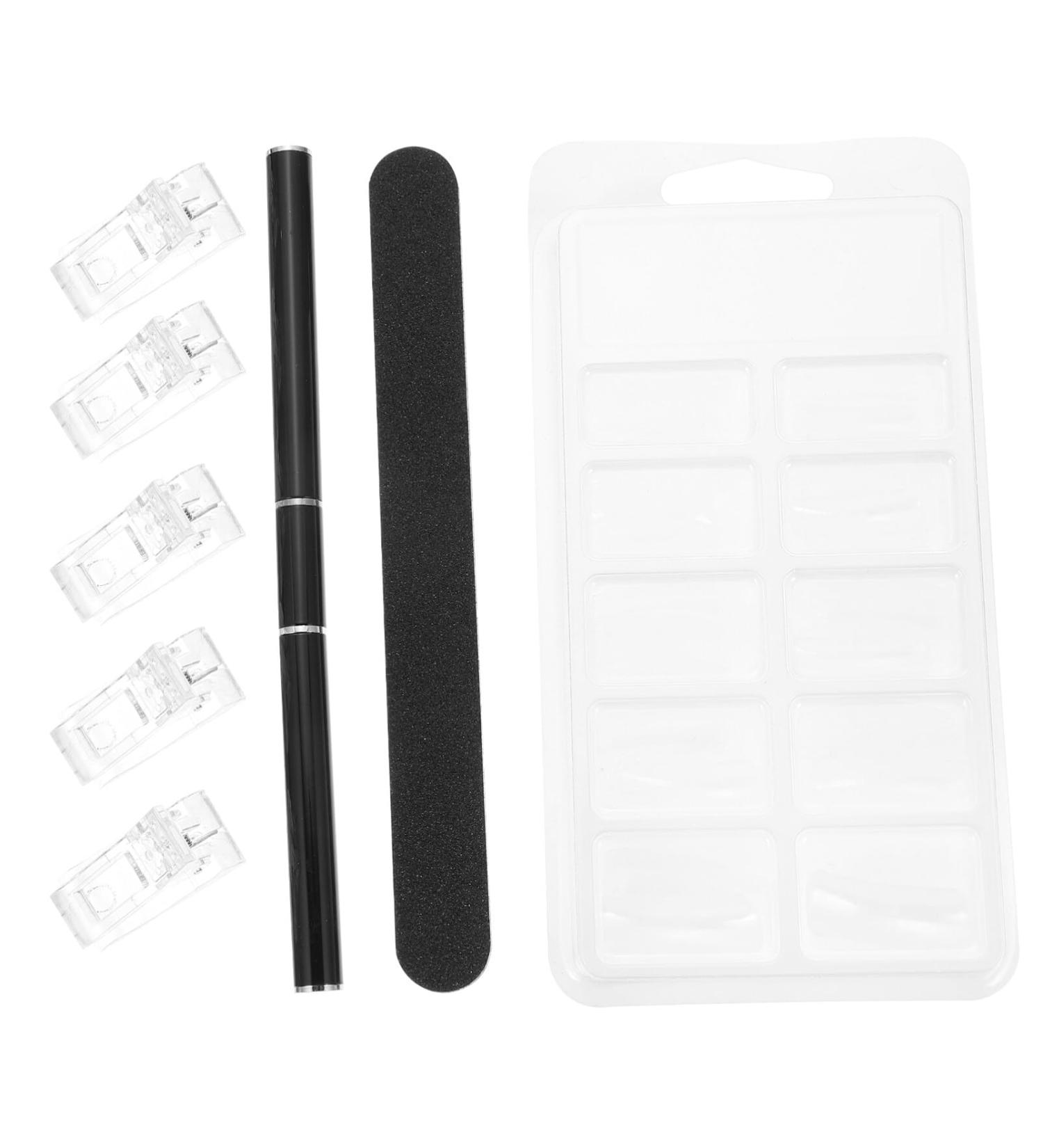 POPETPOP 1 Set Manicure Tools Set Nail Tips Forms Gel Nail Extensions Kit Nail Art Extension Nail Kit Cuticle Beauty Kit Manicure Extending Nails Kit Clip Plastic Double Head - Buy Online on GoSupps.com