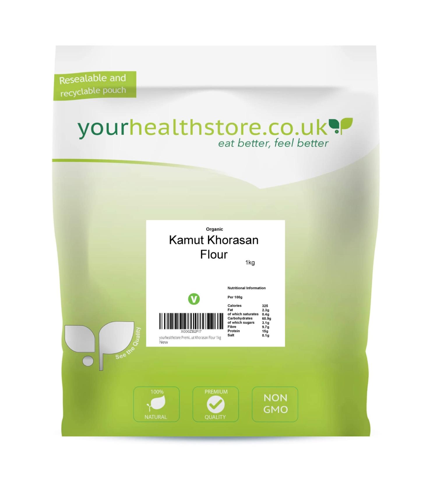 yourhealthstore Premium Wholegrain Kamut Khorasan Flour 1kg