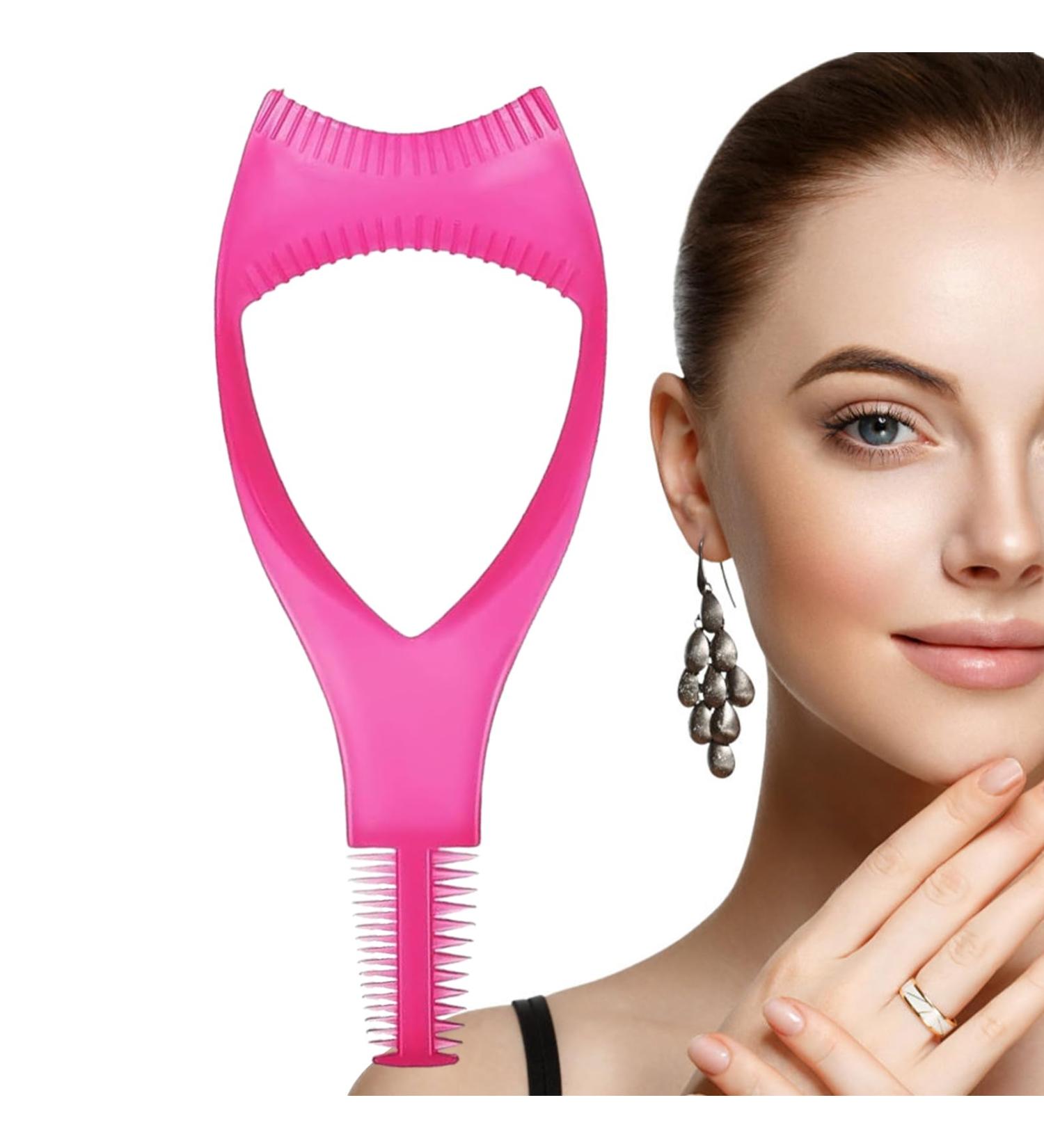 Lashes Applicator Tool Eyelashes Tools Mascara Shield Applicator Guard Lash Mascara Shield Guard Comb Protector Eyelid Eyelash Tool Lash Buddy for Natural Look Make Up Hot Pink - Buy Online on GoSupps.com