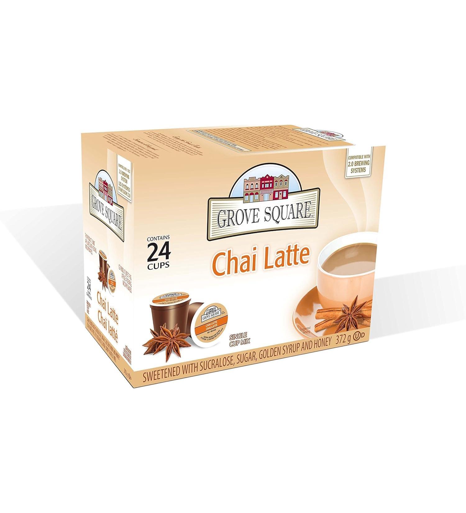 Grove Square Chai Latte 96 count for keurig brewers - Buy Online on GoSupps.com