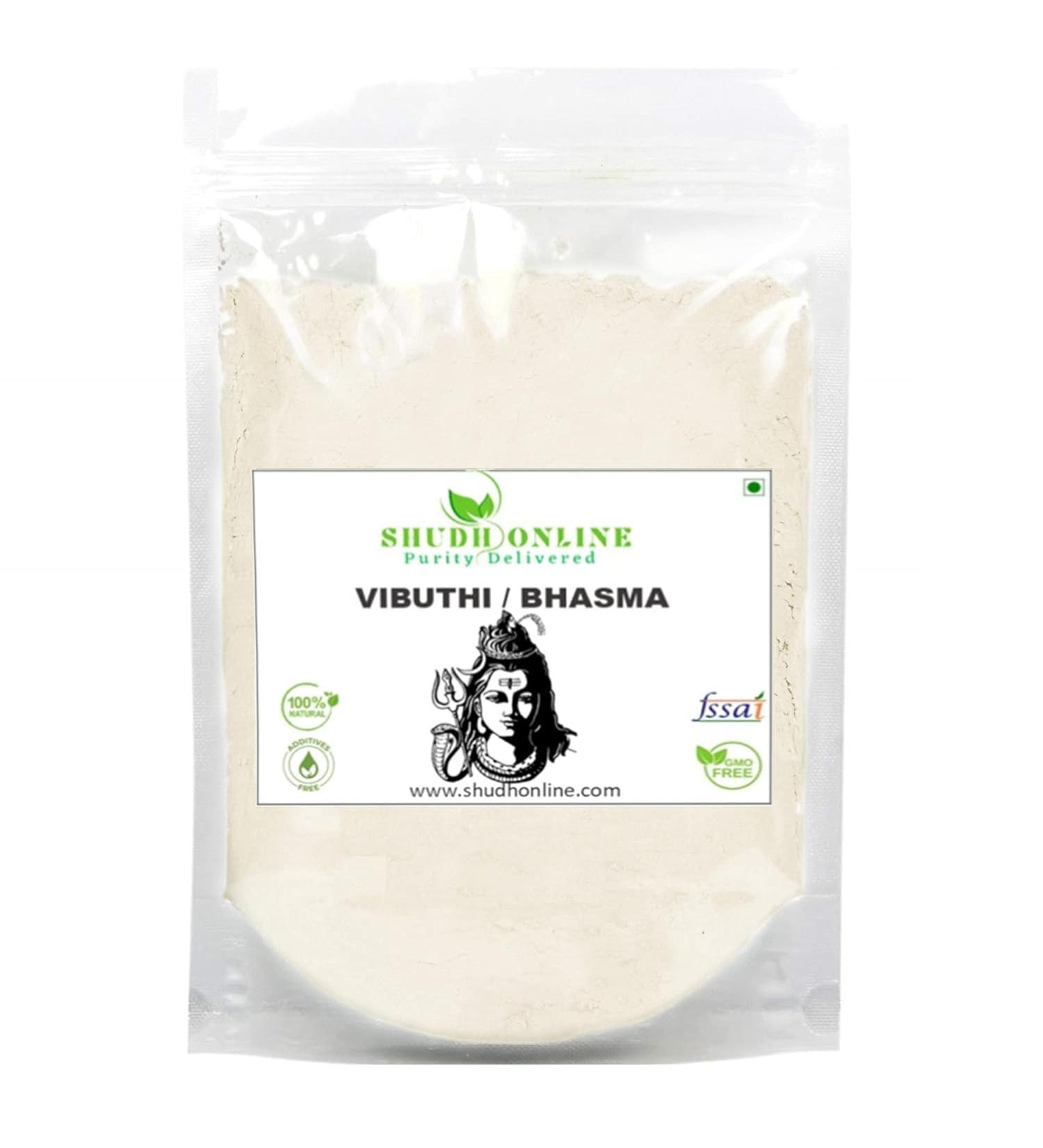 VAYUP Vibhuti Bhasma Vibuthi pure powder - Holy ash (100 Grams) Thiruneeru Shiva Viboothi Vibhooti Bibhuti