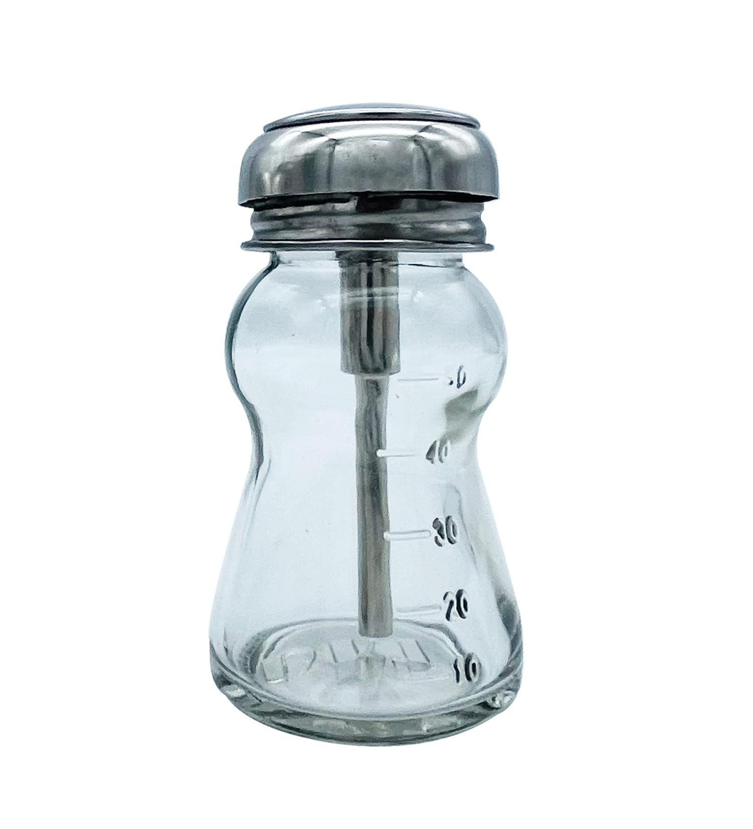 JS&Walk 60ml Clear Glass Pump Dispenser Bottles - Alcohol, Nail Polish Remover, Makeup Remover - Buy Online on GoSupps.com