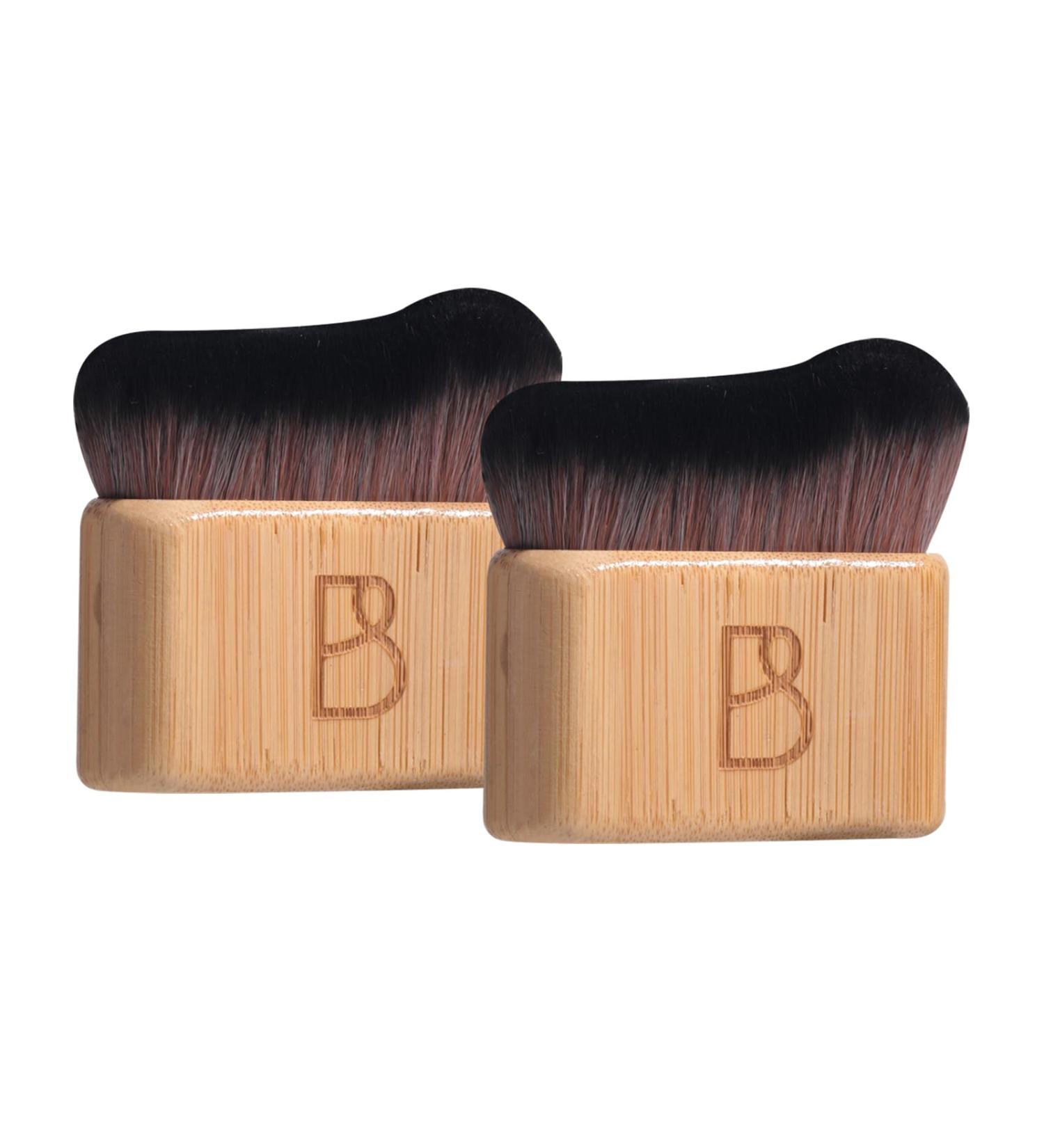 BS-MALL Self Tanning Body Brush Set | Eco-Friendly Bamboo Handles Ultra-Soft Bristles | Perfect for Face & Body Application | Travel-Friendly Makeup Brushes - Buy Online on GoSupps.com