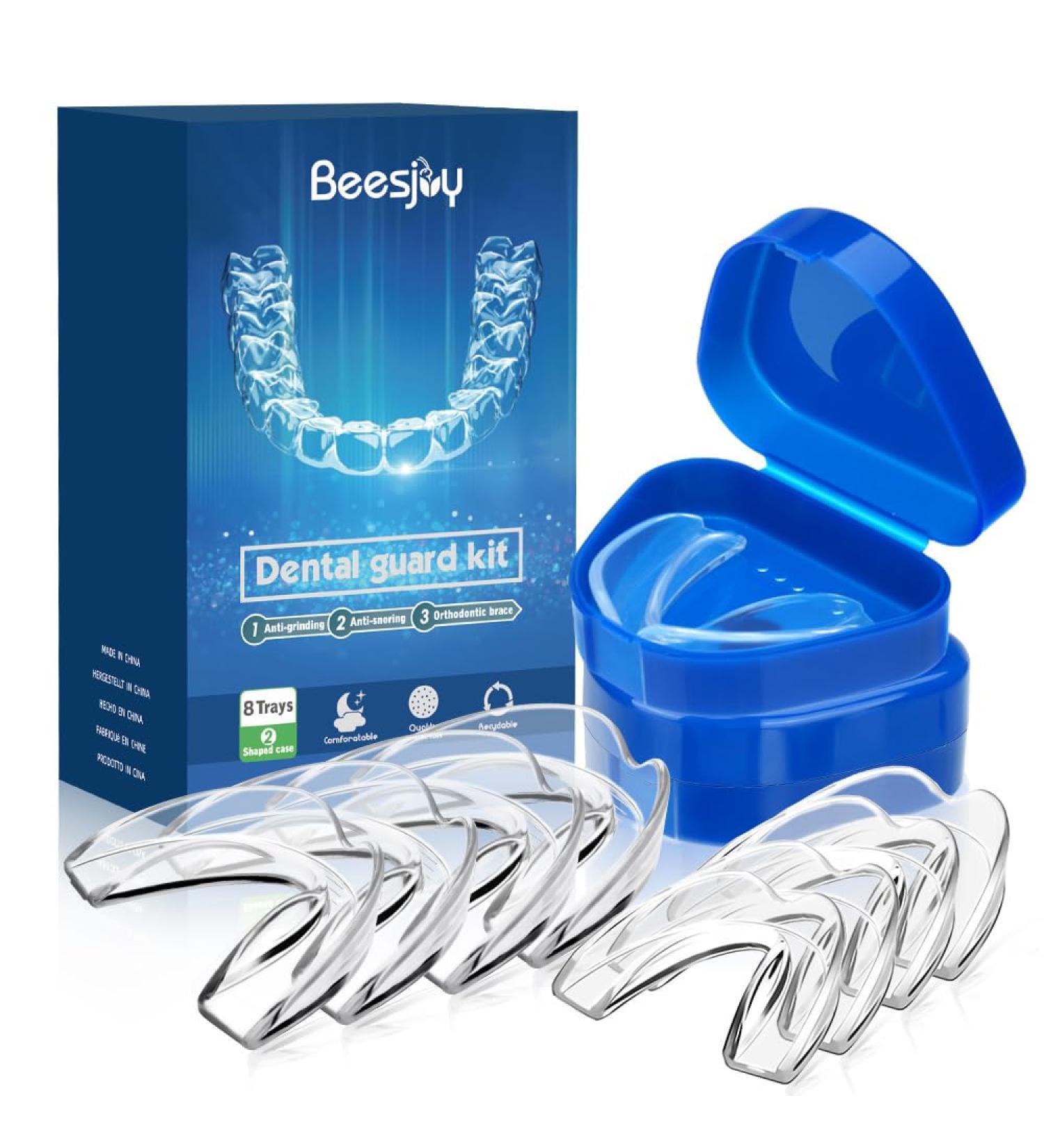 8PC Bite Rail Set | Anti-Snoring & Teeth Protection | Crunching Rail with Storage Box for Nighttime & Exercises - Buy Online on GoSupps.com