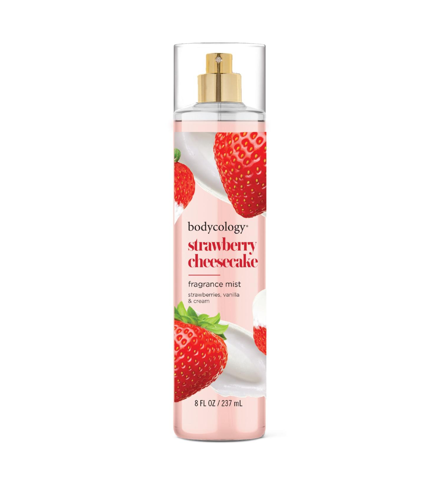 Bodycology Long-Lasting Fragrance Body Mist Strawberry Cheesecake 8 fl oz - Buy Online on GoSupps.com