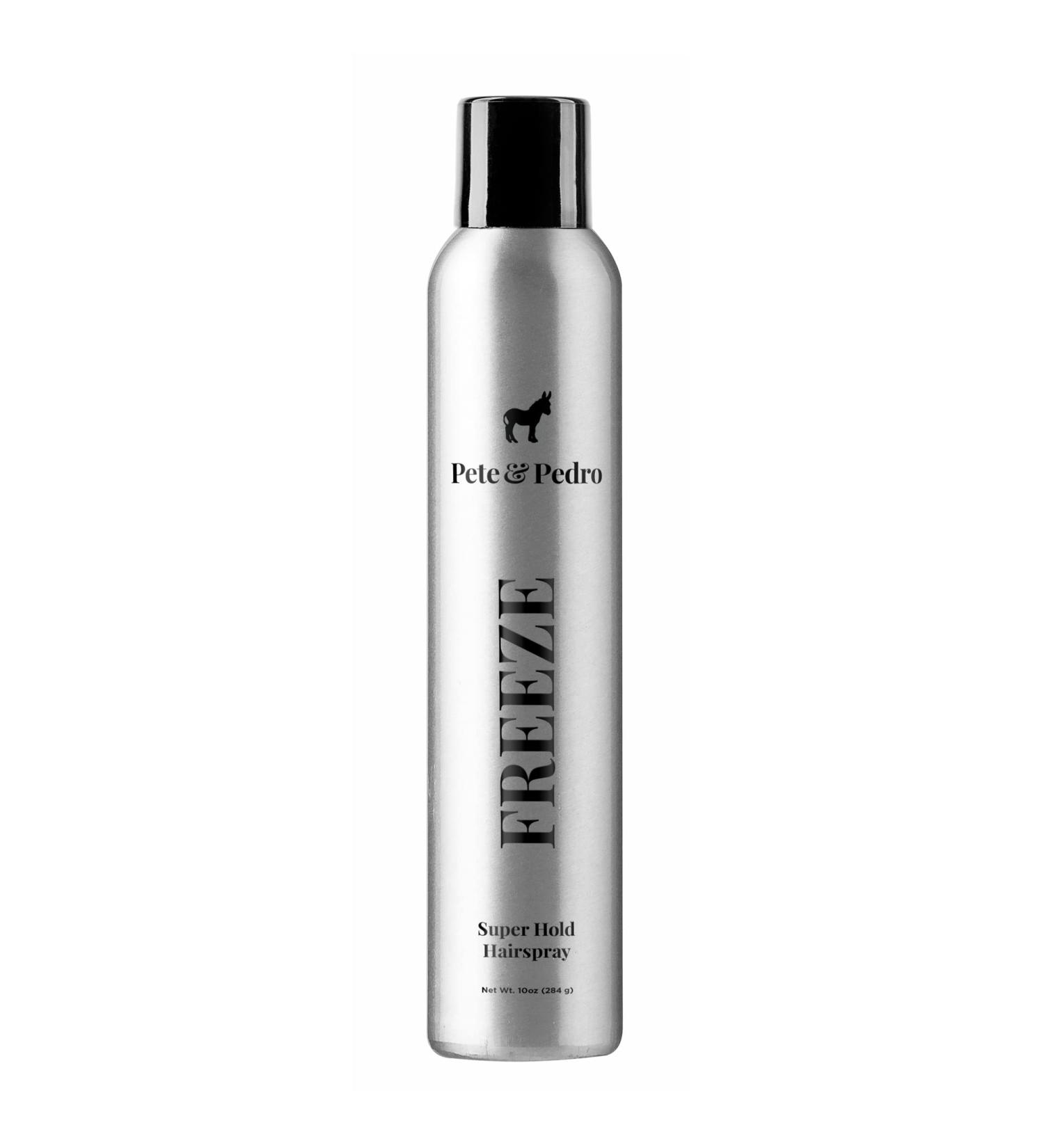 Pete & Pedro FREEZE Hairspray for Men & Women | Super Strong Hold Quick Dry No Stiffness | As Seen on Shark Tank | 10 oz - Shop Now - Buy Online on GoSupps.com
