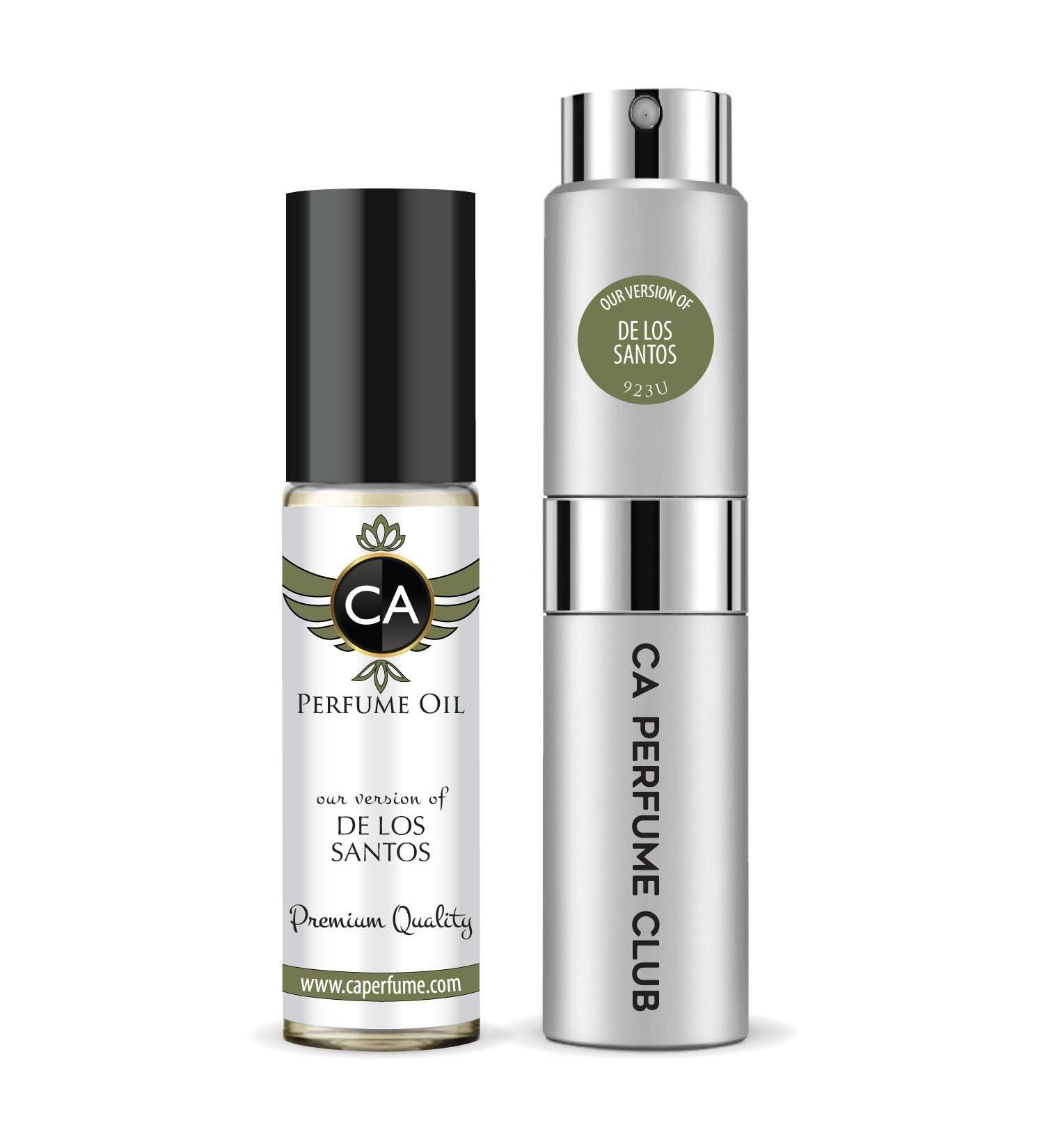 CA Perfume Duo Impression of De Los Santos For Women & Men Sprayer + Body Oil Roll-On Bottles 0.27 Fl Oz+0.33 Fl Oz - Buy Online on GoSupps.com