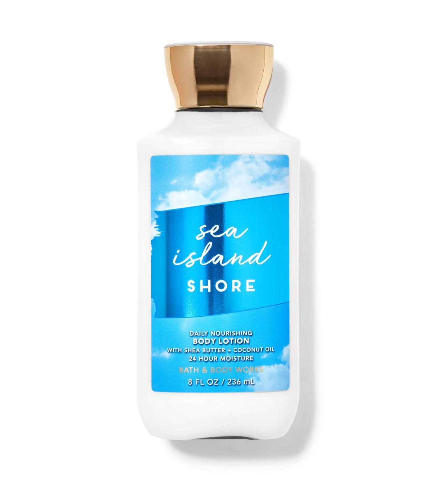 Bath and Body Works Sea Island Shore Super Smooth Body Lotion Sets Gift For Women 8 Oz (Sea Island Shore)