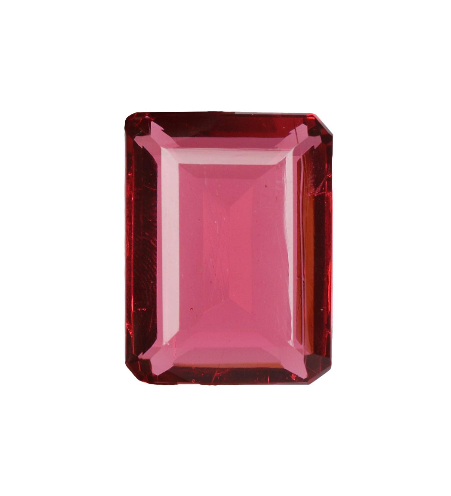 Shop REAL-GEMS 98.95 Ct Pink Tourmaline - Emerald Shaped Healing Crystal | International Shipping Available - Buy Online on GoSupps.com