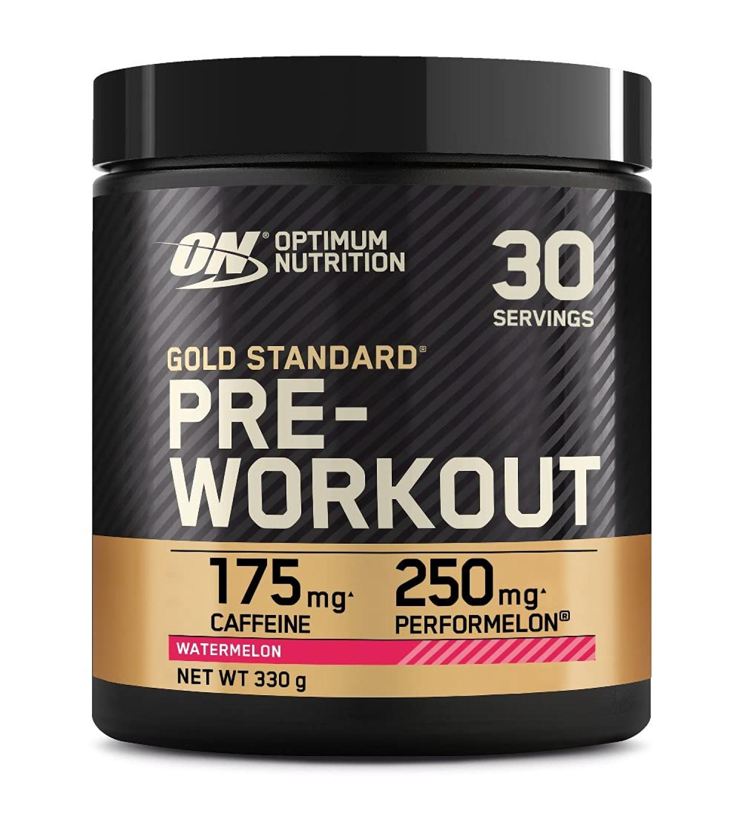 Optimum Nutrition Gold Standard Pre Workout Watermelon 330g Powder - Buy Online on GoSupps.com