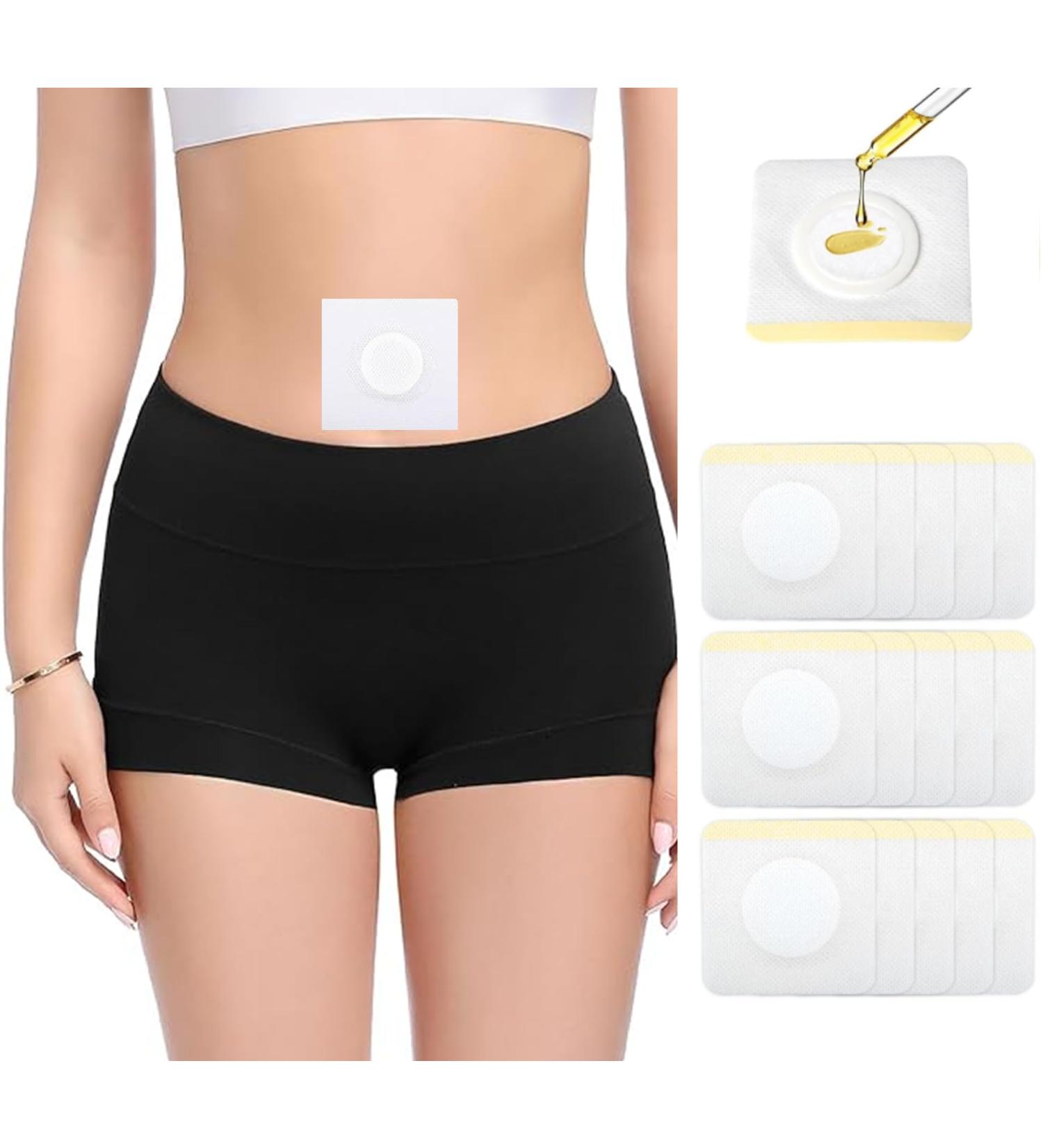 50pcs Disposable Castor Oil Pack Wrap Belly Button(Oil Not Included) Castor Oil Patches Self-Adhesive CastorOil Wrap Organic Cotton - Buy Online on GoSupps.com