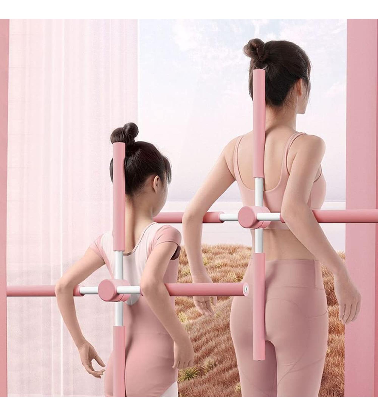 Echozone Posture Corrector Back Stretching Tool | Humpback Correction Stick Upper Back Posture Brace for Adults and Children | Pink - Buy Online on GoSupps.com