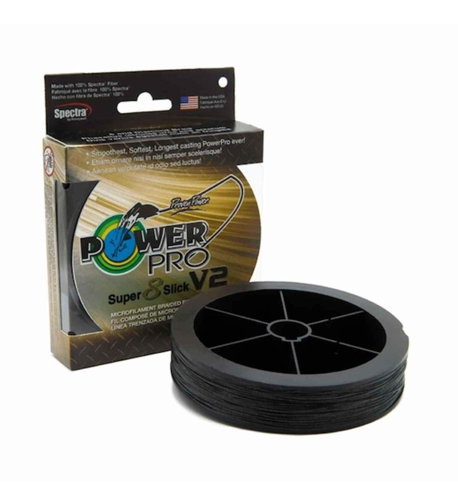 POWER PRO Super8Slick V2 Onyx Black Braided Line 50 Pound, 150 Yards
