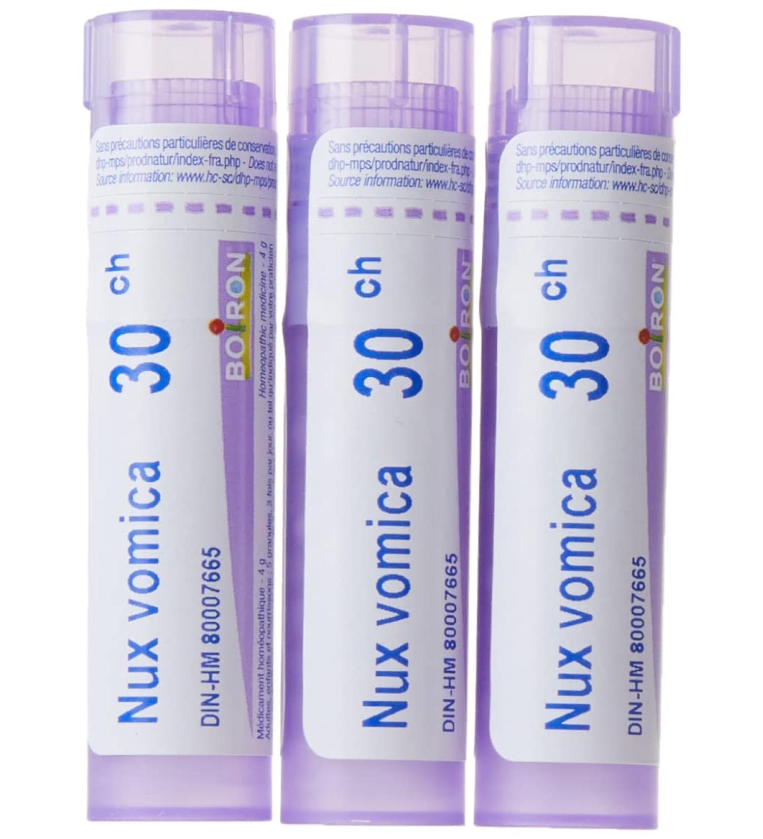 Boiron Nux vomica 30CH Homeopathic Medicine Pack of 3 Tubes - Buy Online on GoSupps.com