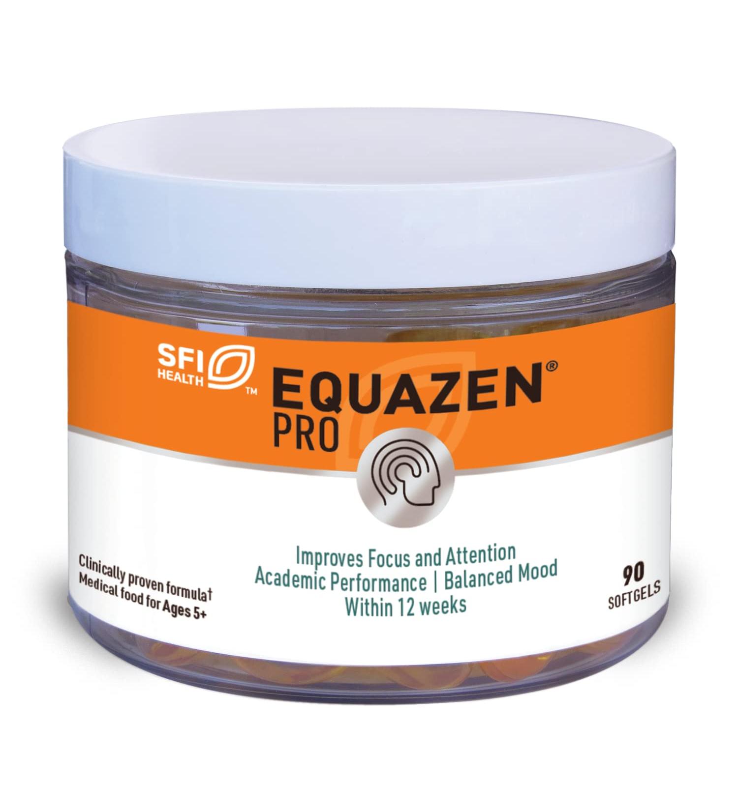 EQUAZEN PRO Fish Oil for Kids - Clinically Tested Brain Support Supplement with DHA/EPA Omega-3 + Omega-6 - Improve Focus, Learning & Behavior in Children/Teens - 90 Softgels - Buy Online on GoSupps.com