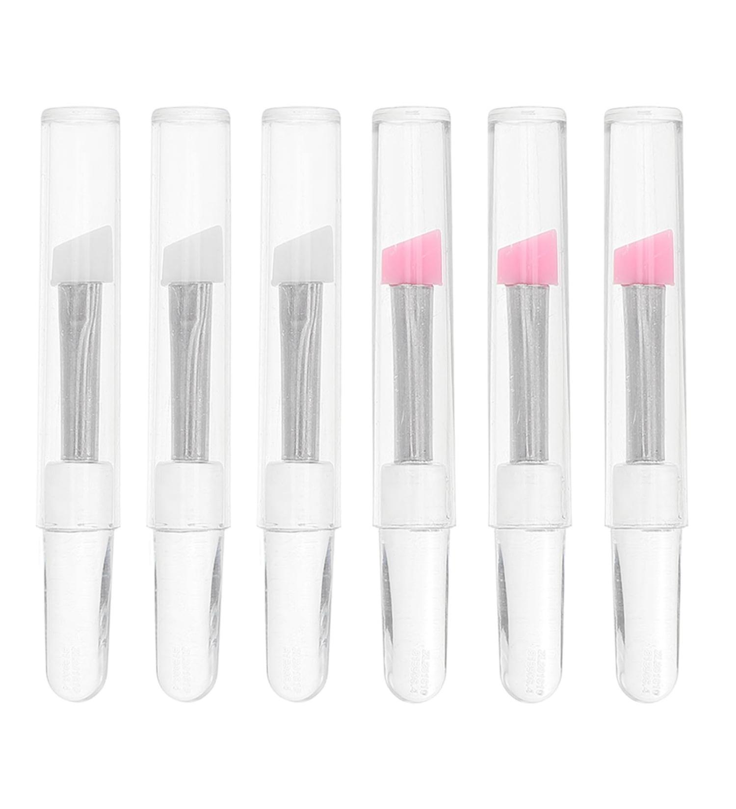 Silicone Eye Makeup Brush Set - 6pcs Eye Shadow & Lip Brushes with Caps | Premium Face Care Accessories - Buy Online on GoSupps.com