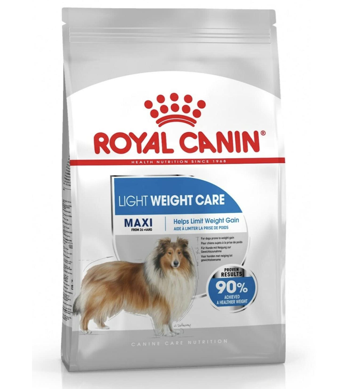 Royal Canin Maxi Light Weight Care Adult Dry Dog Food 12kg - Buy Online on GoSupps.com